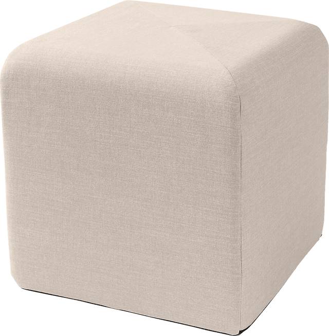 Edunci Gray Ottoman - Thumbnail - Image 1