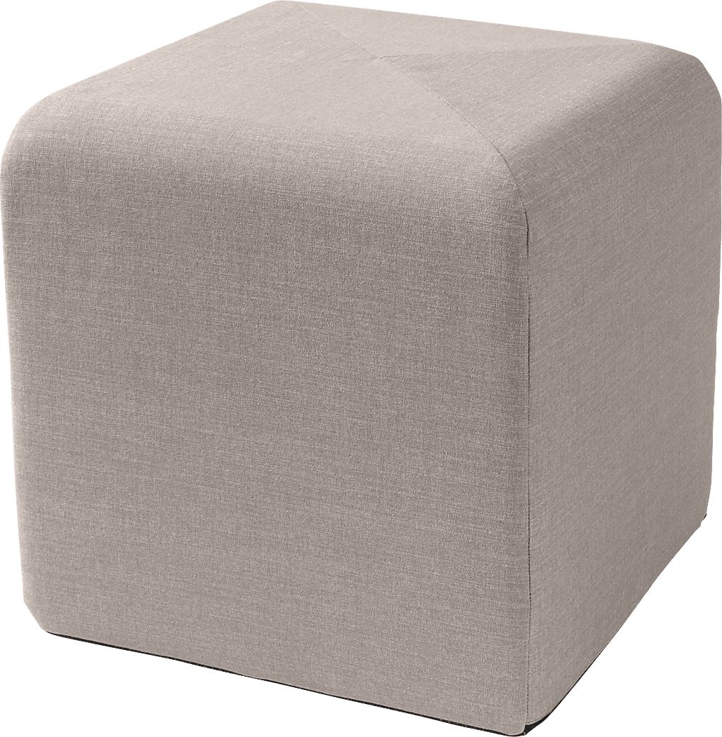 Edunci Gray Ottoman