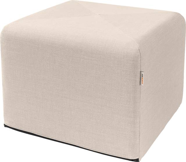Edunci Light Gray Large Ottoman - Thumbnail - Image 1