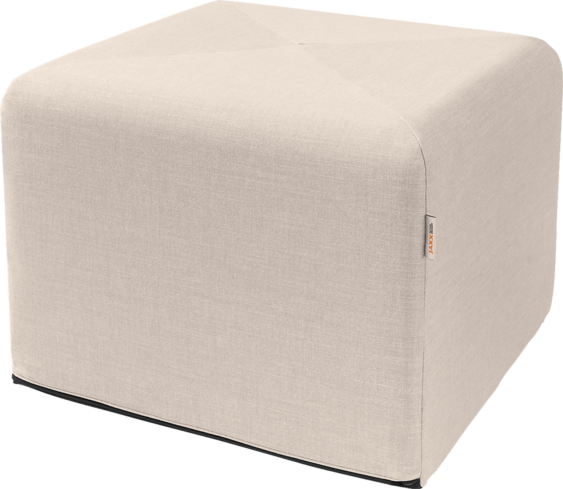 Edunci Light Gray Large Ottoman - Image 1