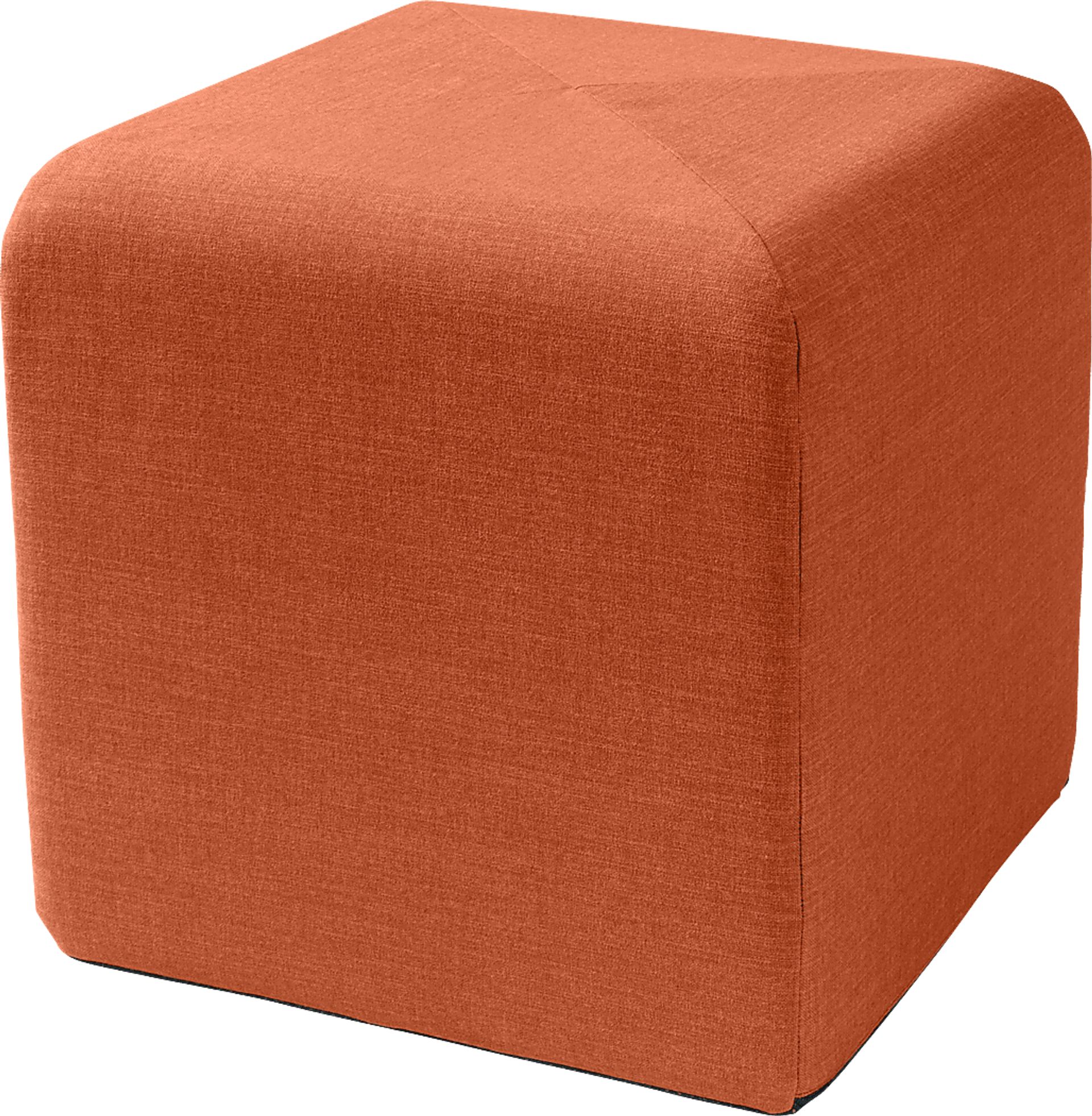 Edunci Orange Ottoman - Image 1