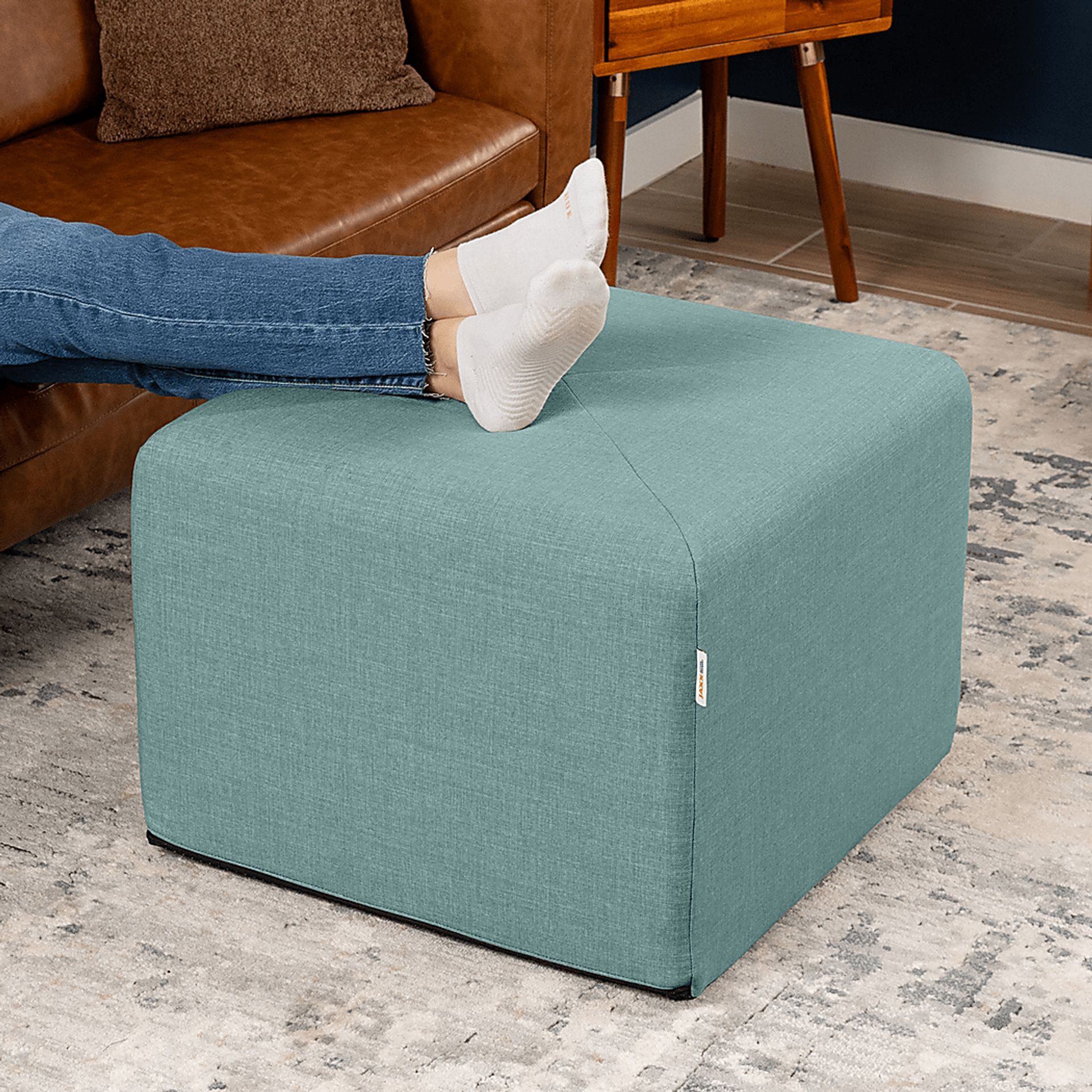 Edunic Blue Large Ottoman - Image 5