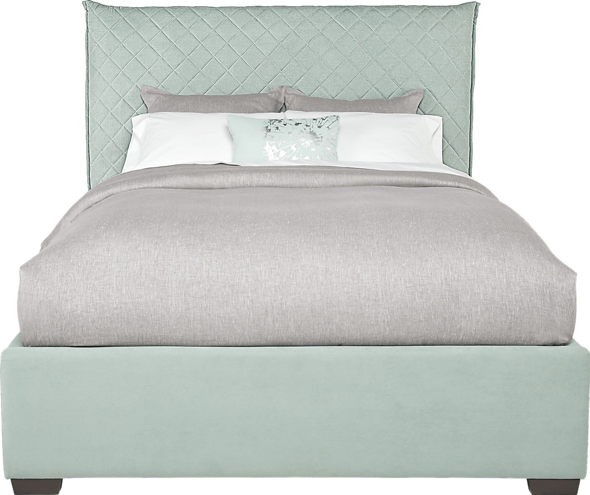 Edyn Seafoam 3 Pc King Upholstered Bed - Image 1
