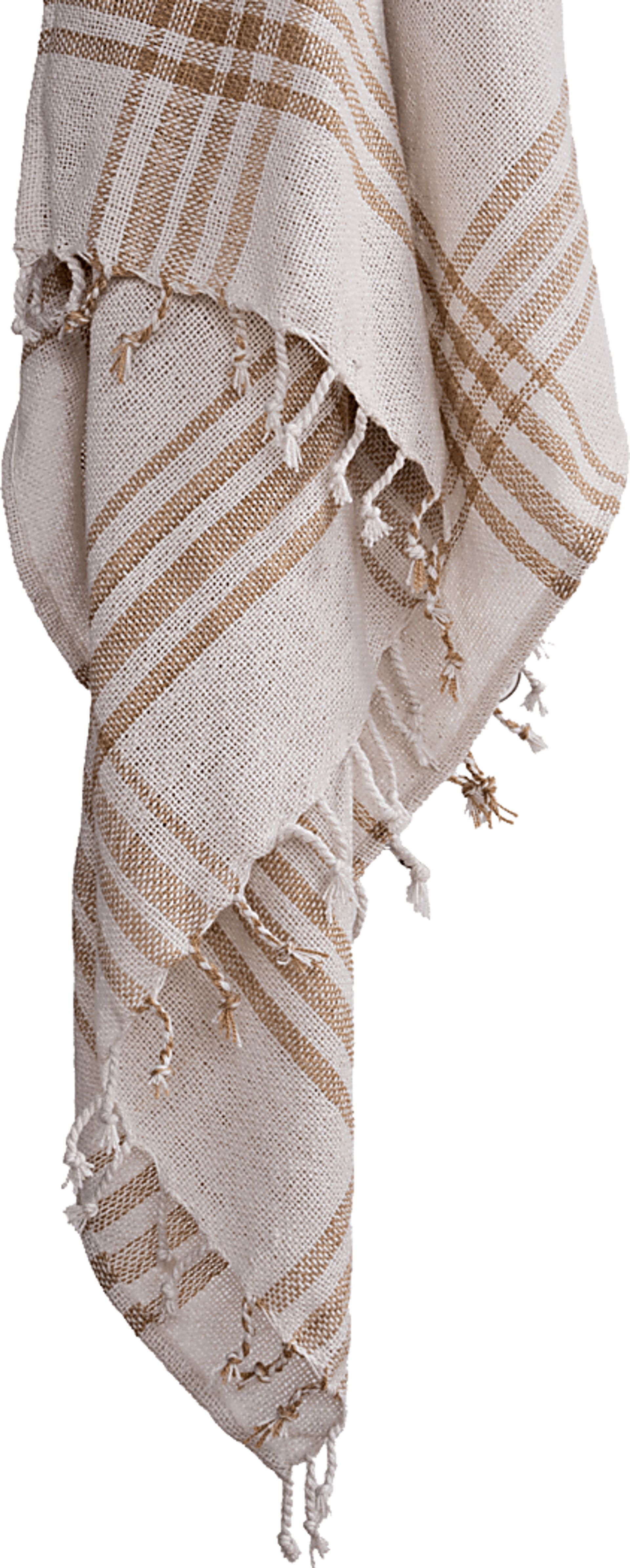 Eeva Natural Indoor/Outdoor Throw Blanket - Image 2