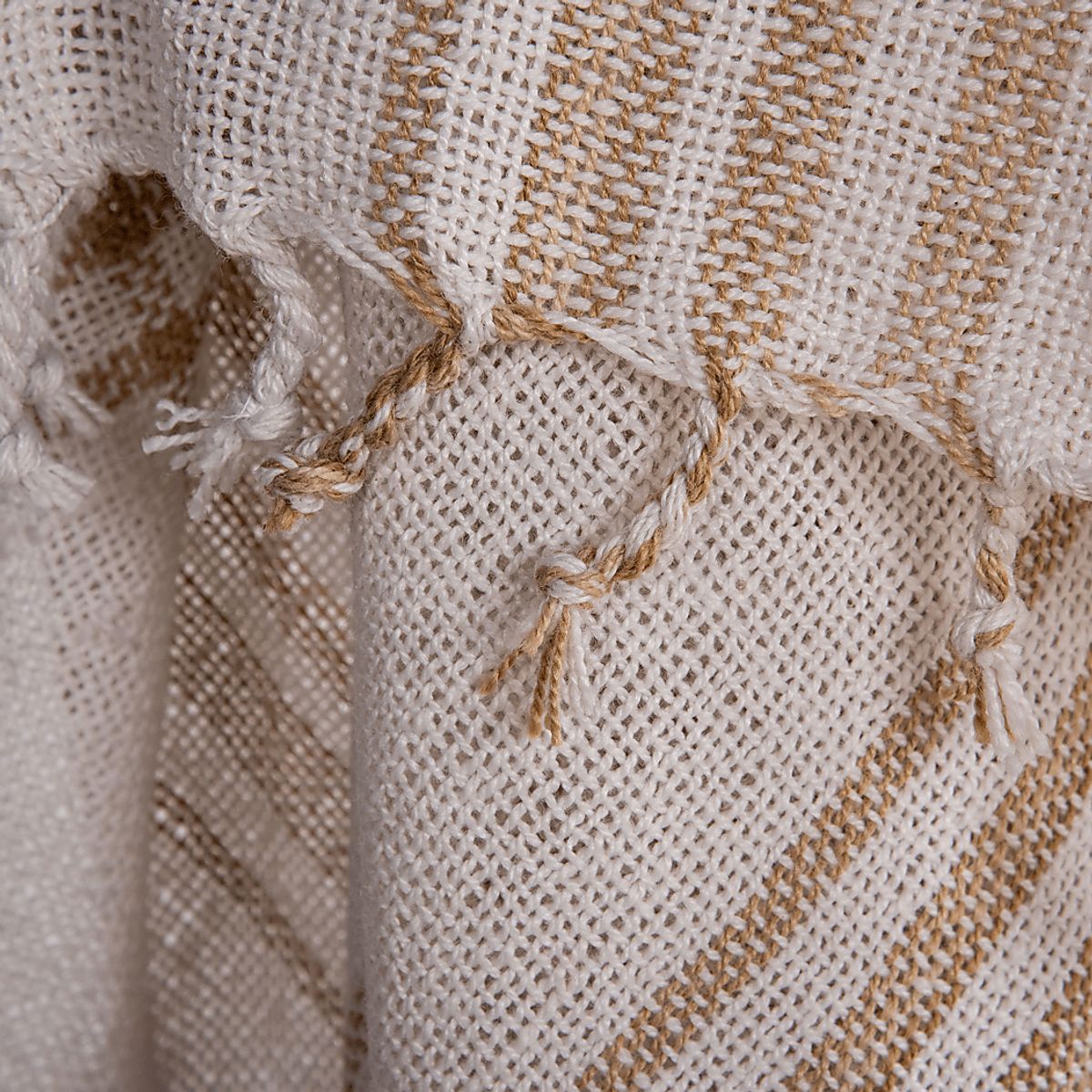 Eeva Brown,Natural Beige,Brown,White Outdoor Throw Blankets | Rooms to Go