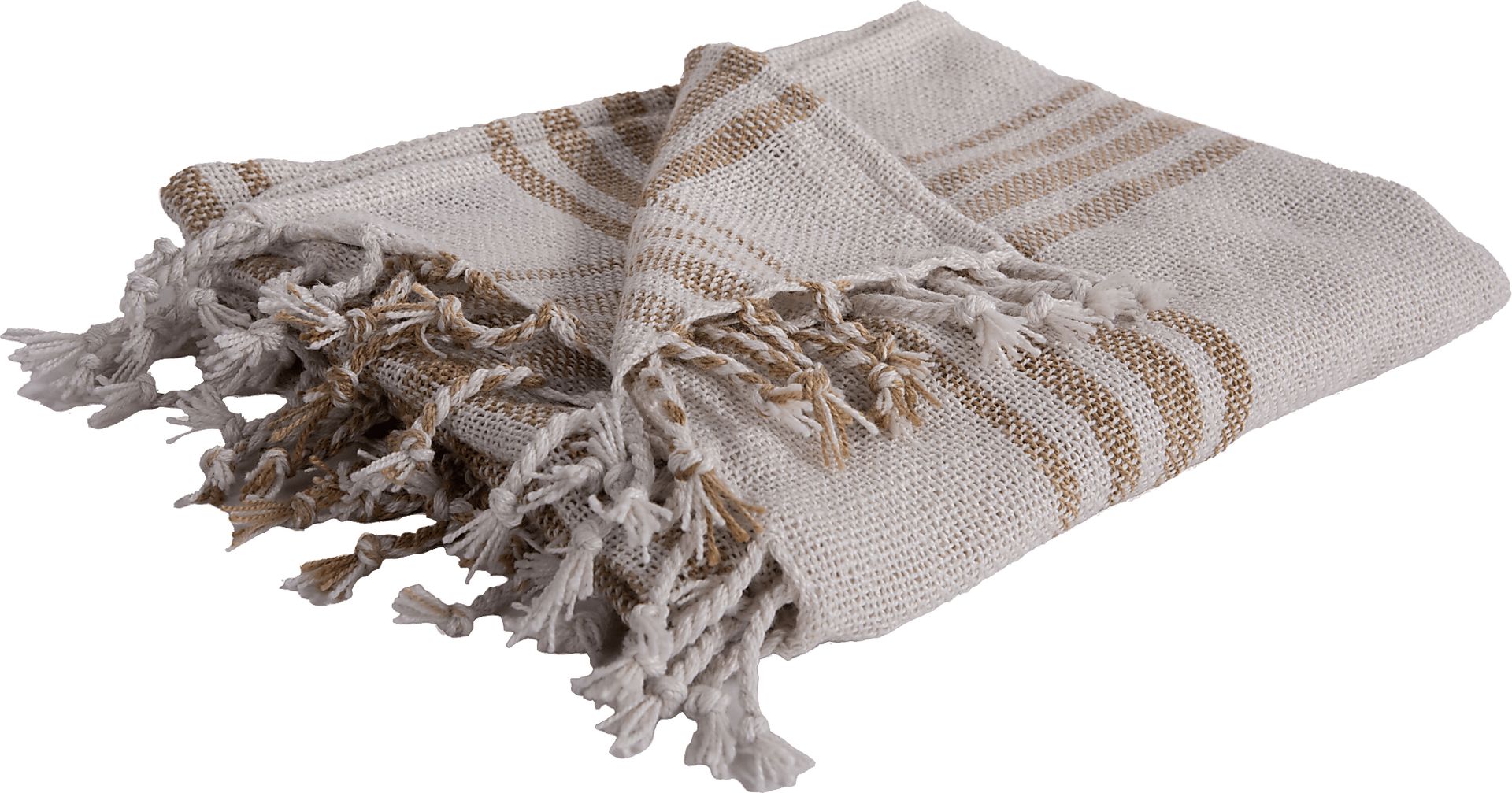 Eeva Natural Indoor/Outdoor Throw Blanket - Image 1