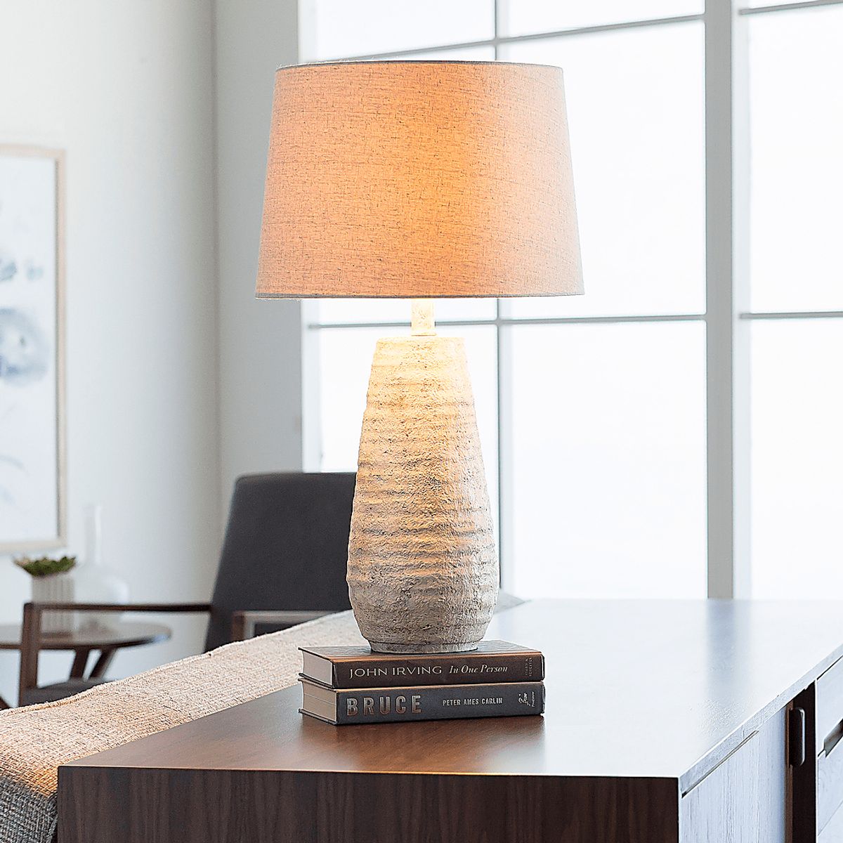 Egan Farm Ivory Beige Table Lamp | Rooms to Go