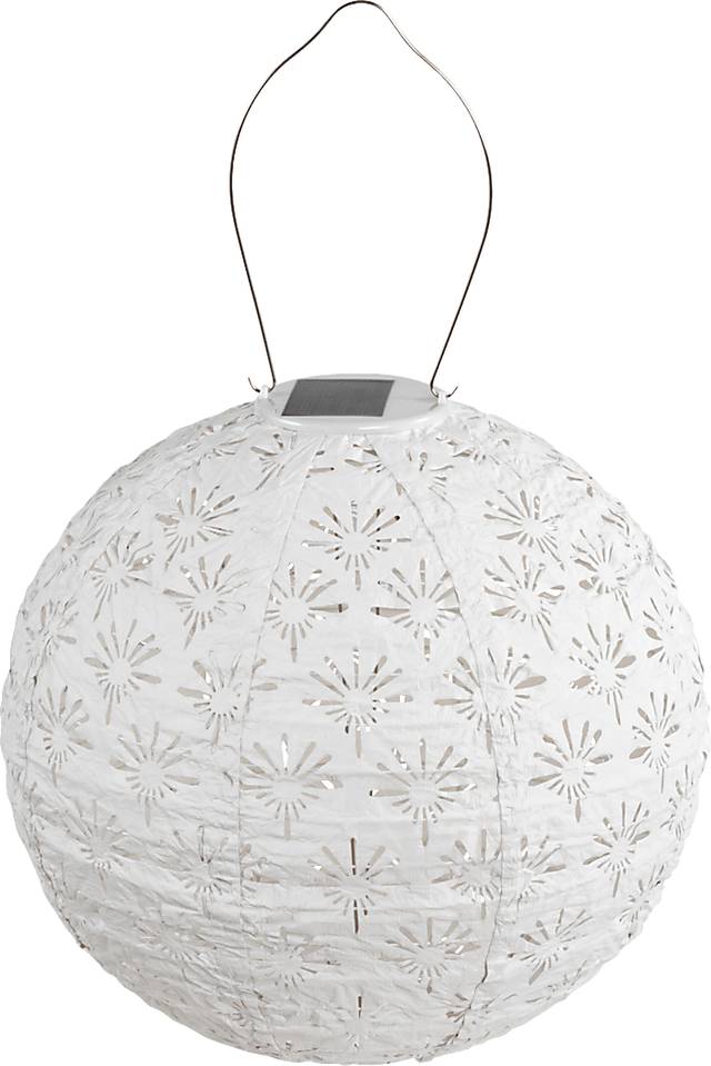 Eger Club Outdoor White Solar Lantern - Thumbnail - Image 14