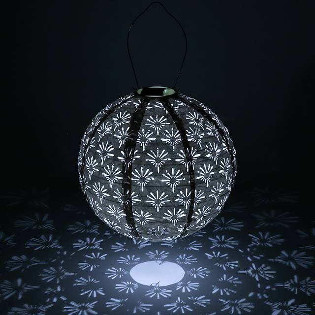 Eger Club Outdoor White Solar Lantern - Thumbnail - Image 16