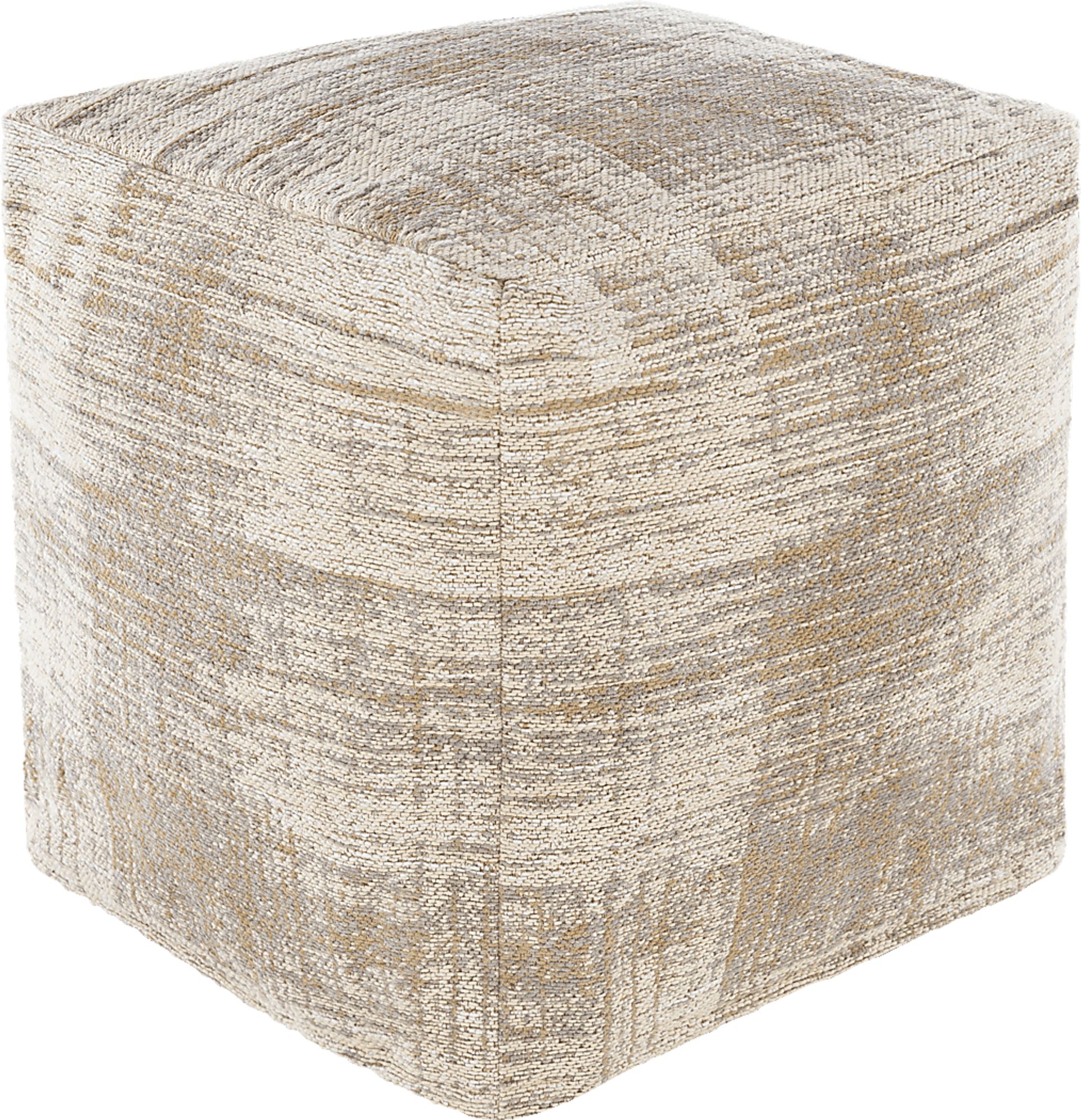 Eglinton Cream Ottoman - Image 1