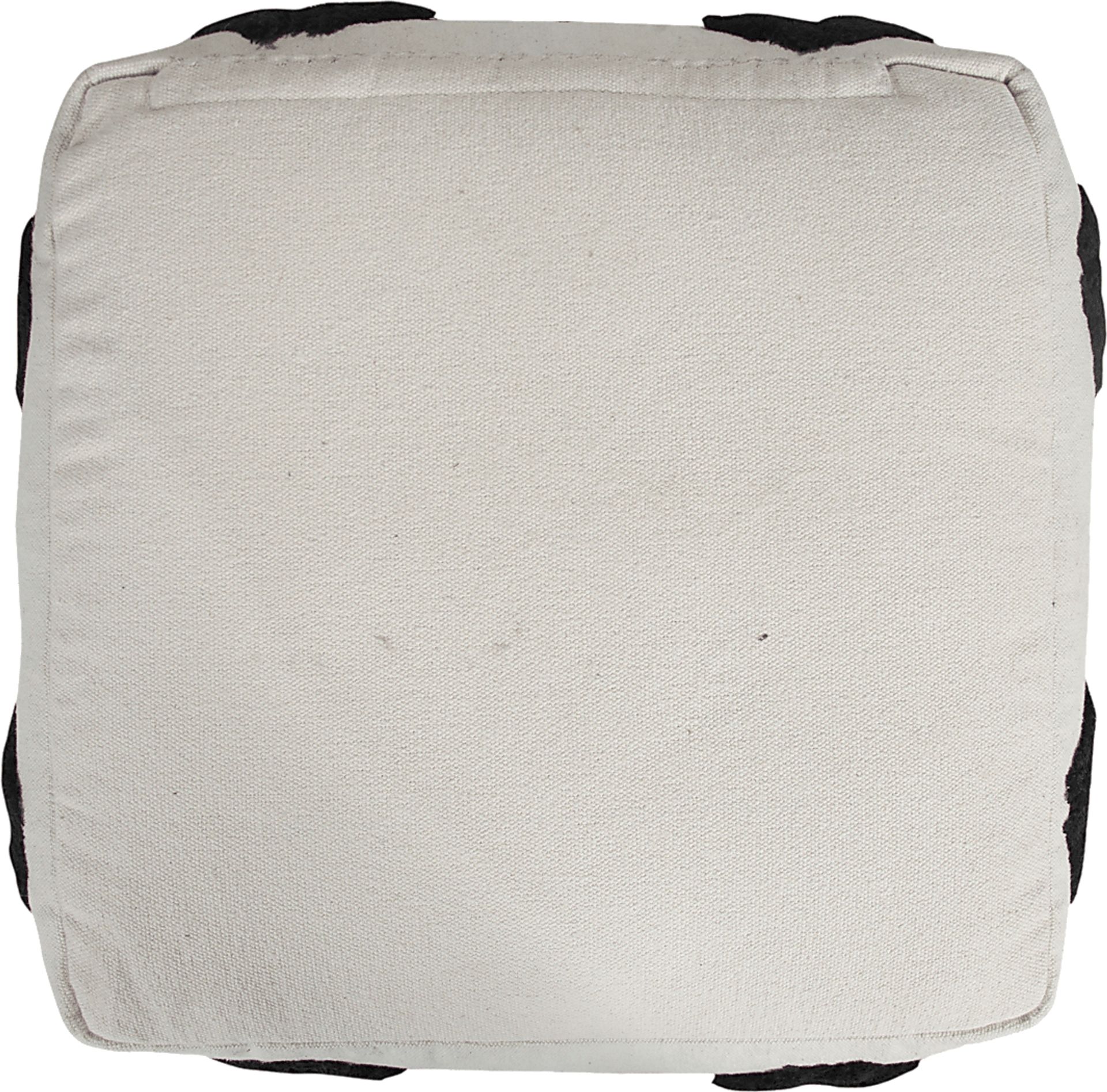 Ehsan Black/White Pouf - Image 9