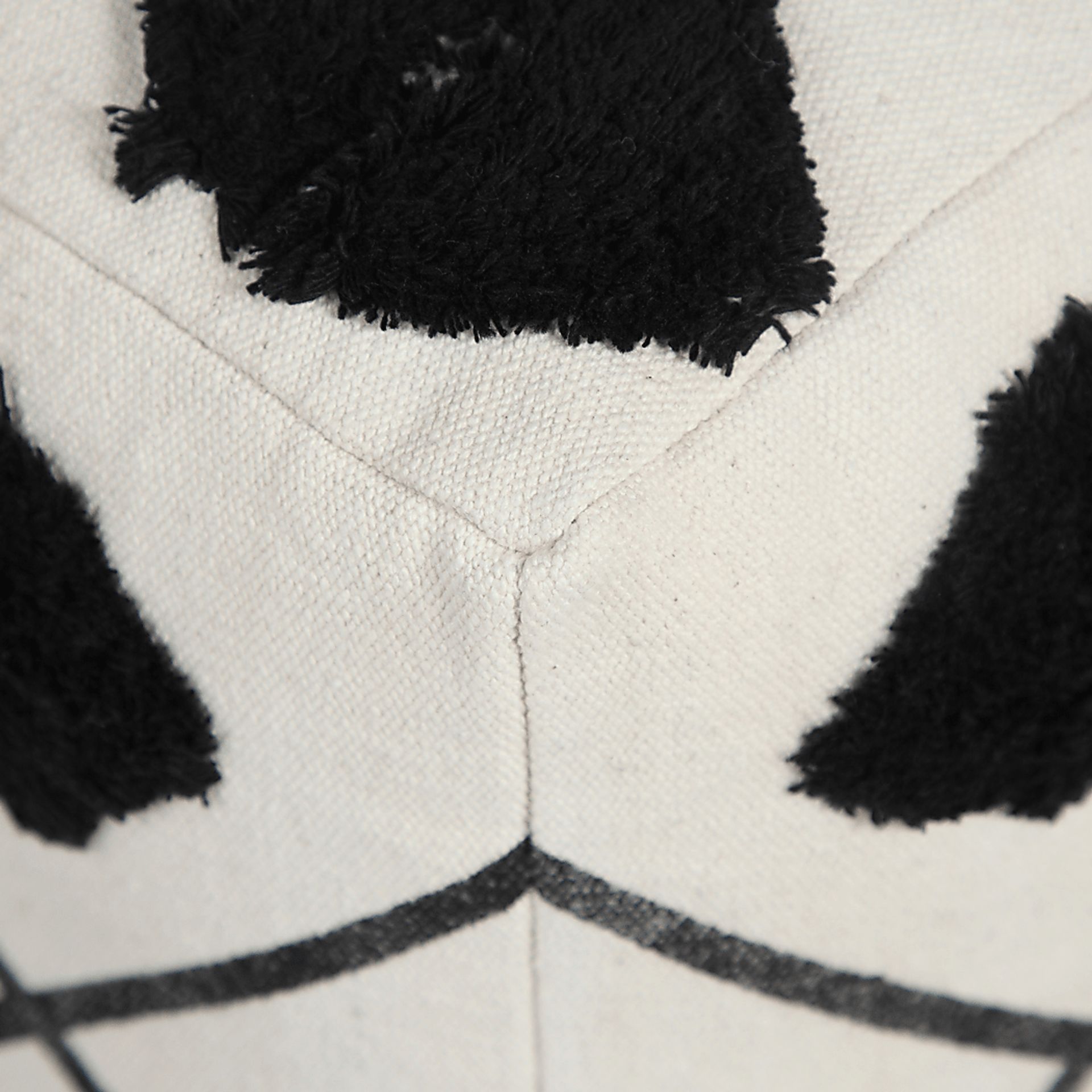 Ehsan Black/White Pouf - Image 10