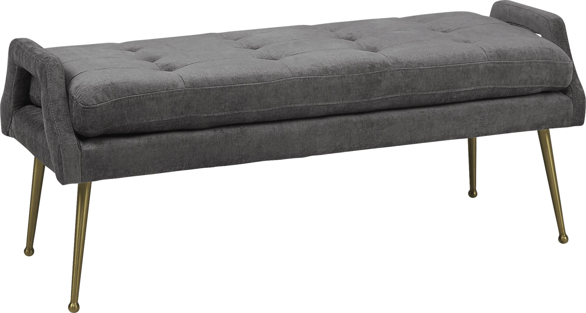 Eileen Silver Cocktail Ottoman - Image 1