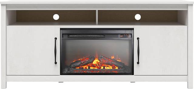 Eilika Ivory 59 in. Console with Electric Fireplace - Thumbnail - Image 3