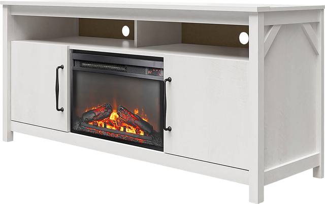 Eilika Ivory 59 in. Console with Electric Fireplace - Thumbnail - Image 5