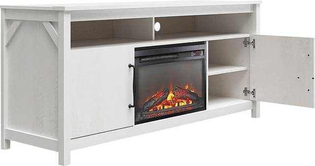 Eilika Ivory 59 in. Console with Electric Fireplace - Thumbnail - Image 6