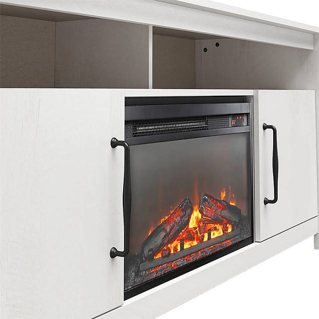 Eilika Ivory 59 in. Console with Electric Fireplace - Thumbnail - Image 9