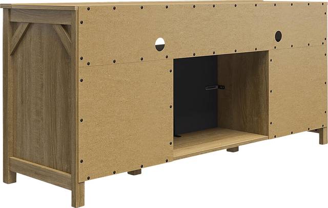 Eilika Oak 59 in. Console with Electric Fireplace - Thumbnail - Image 7