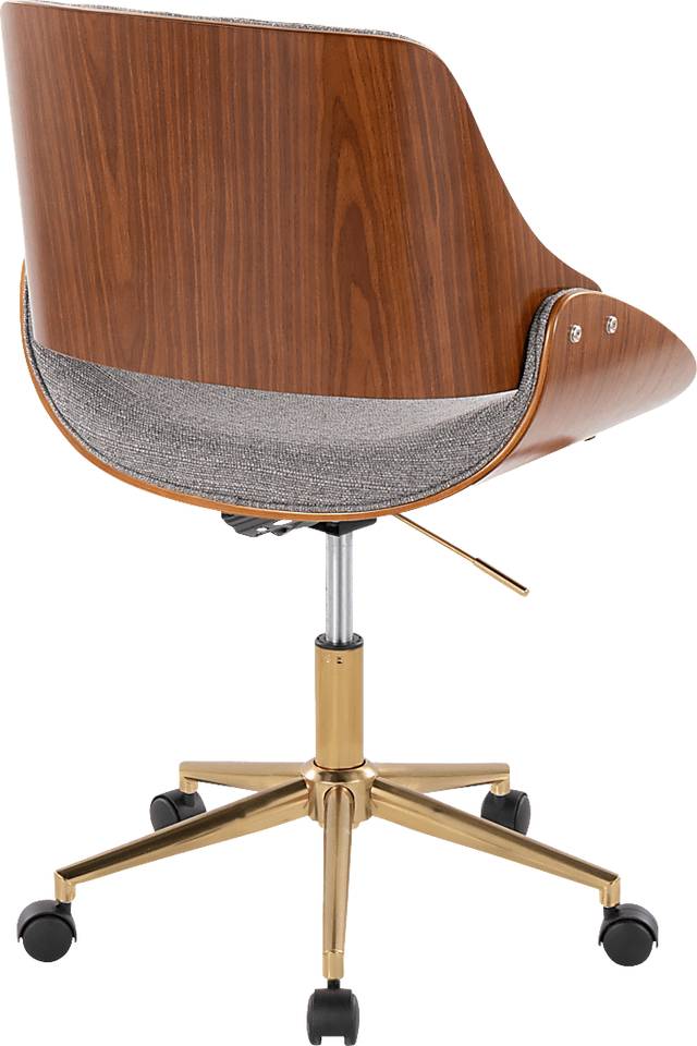 Eilyn II Gray Desk Chair - Thumbnail - Image 2