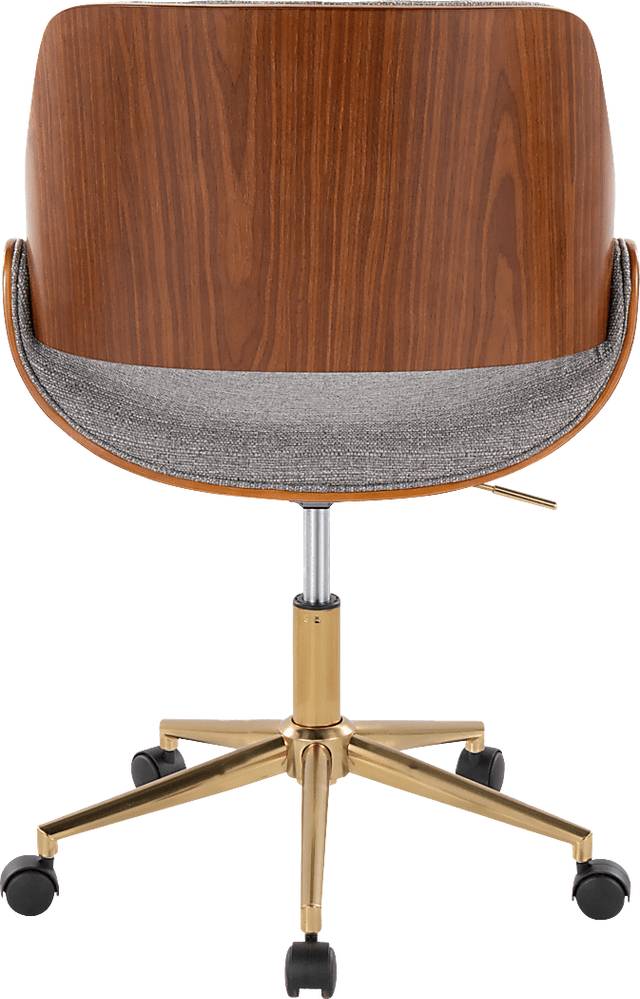 Eilyn II Gray Desk Chair - Thumbnail - Image 3