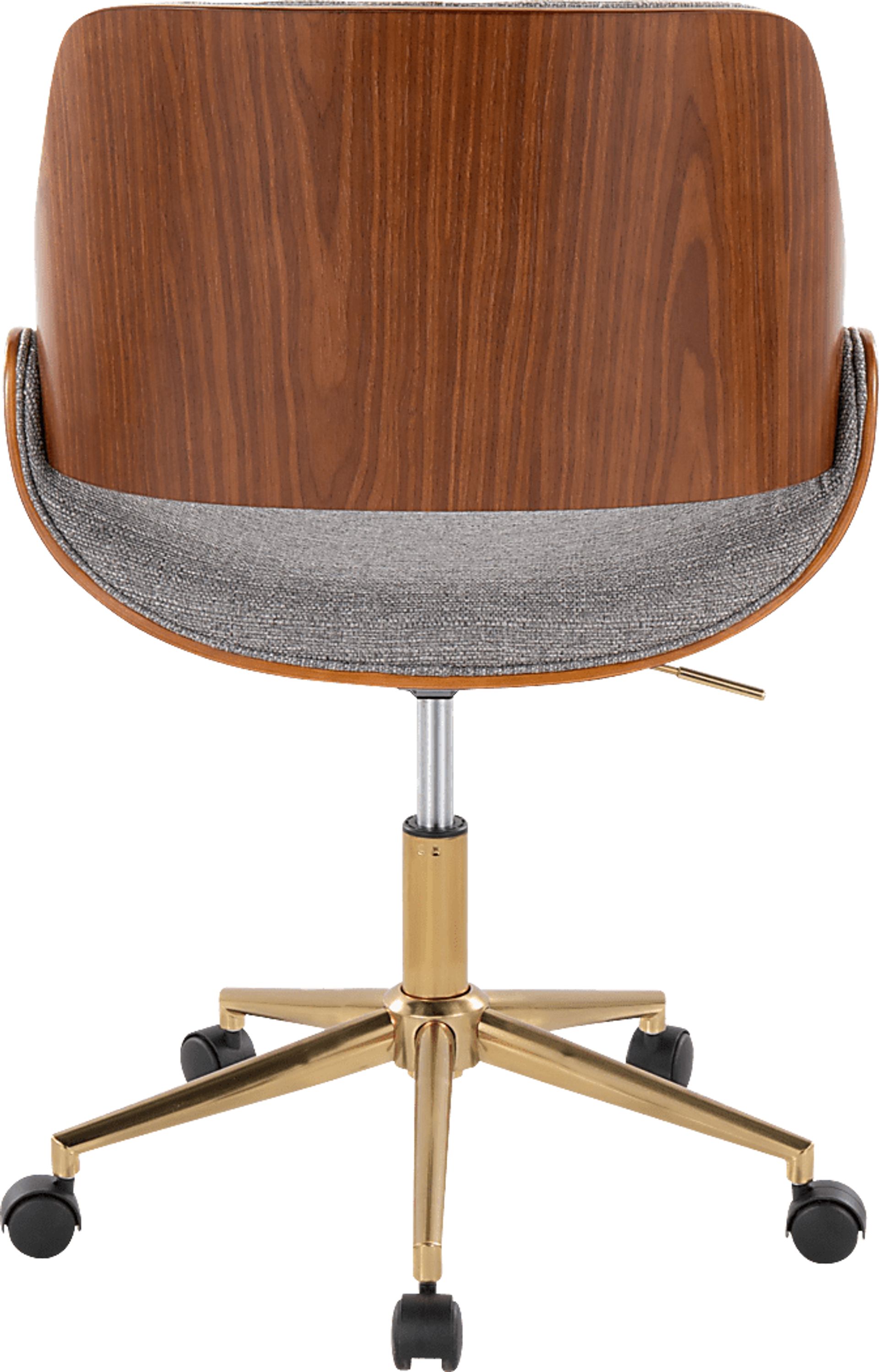 Eilyn II Gray Desk Chair - Image 3