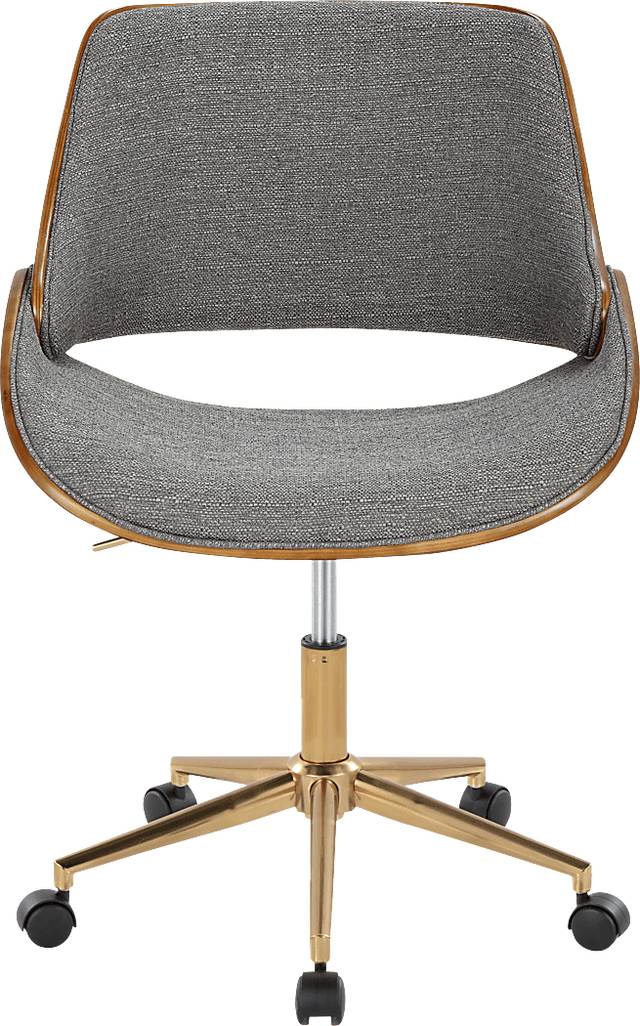 Eilyn II Gray Desk Chair - Thumbnail - Image 4