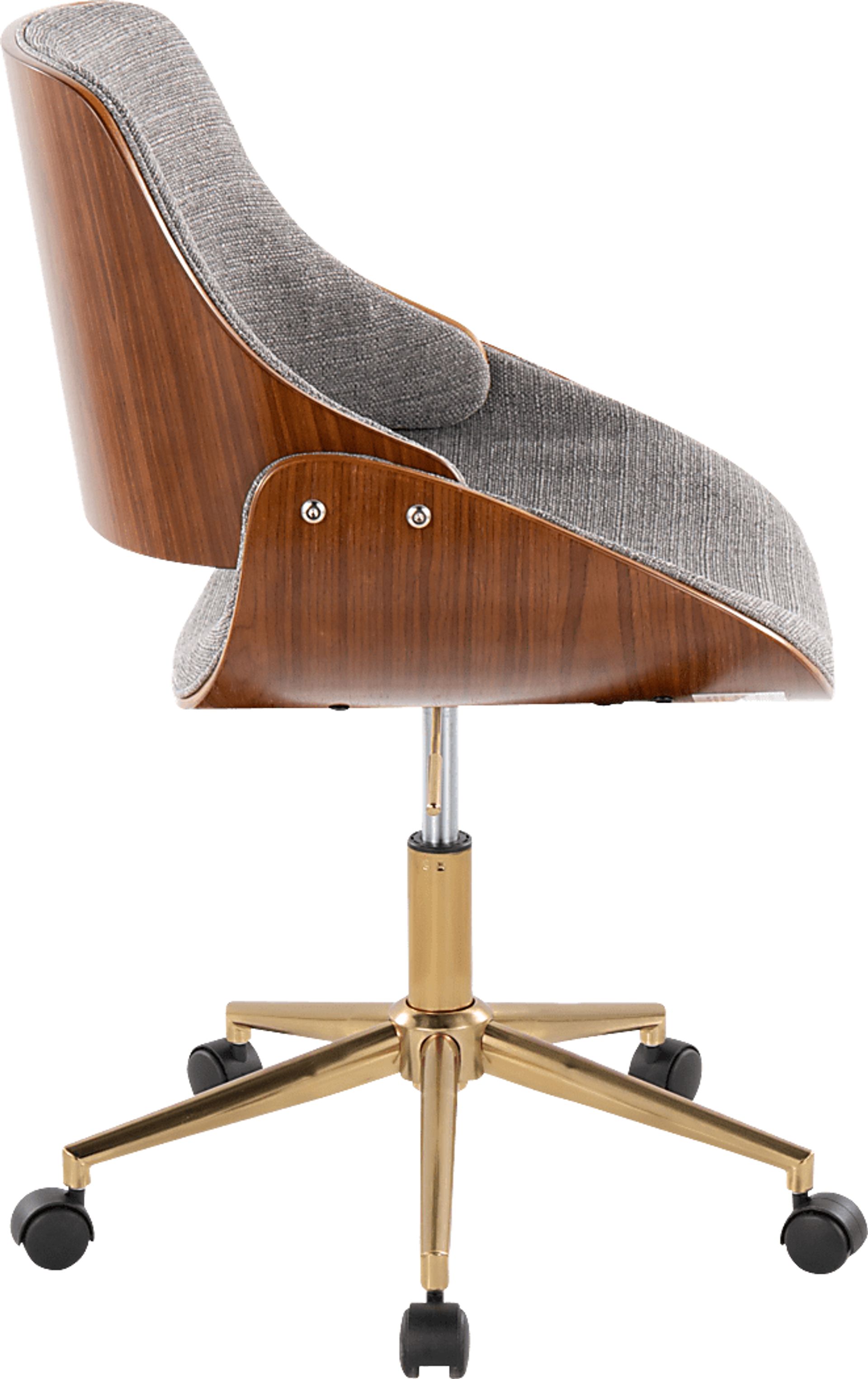Eilyn II Gray Desk Chair - Image 5