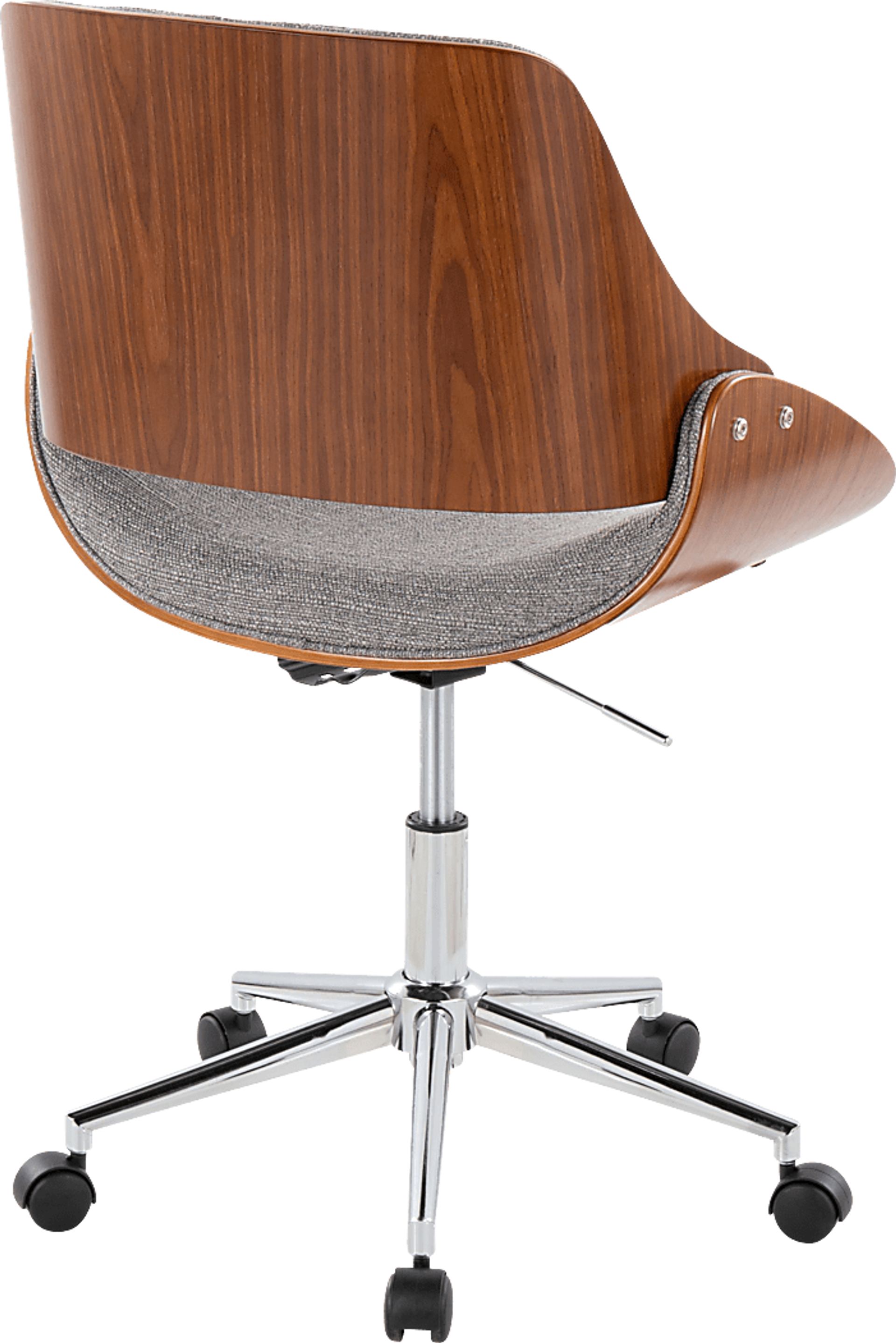 Eilyn III Gray Desk Chair - Image 3