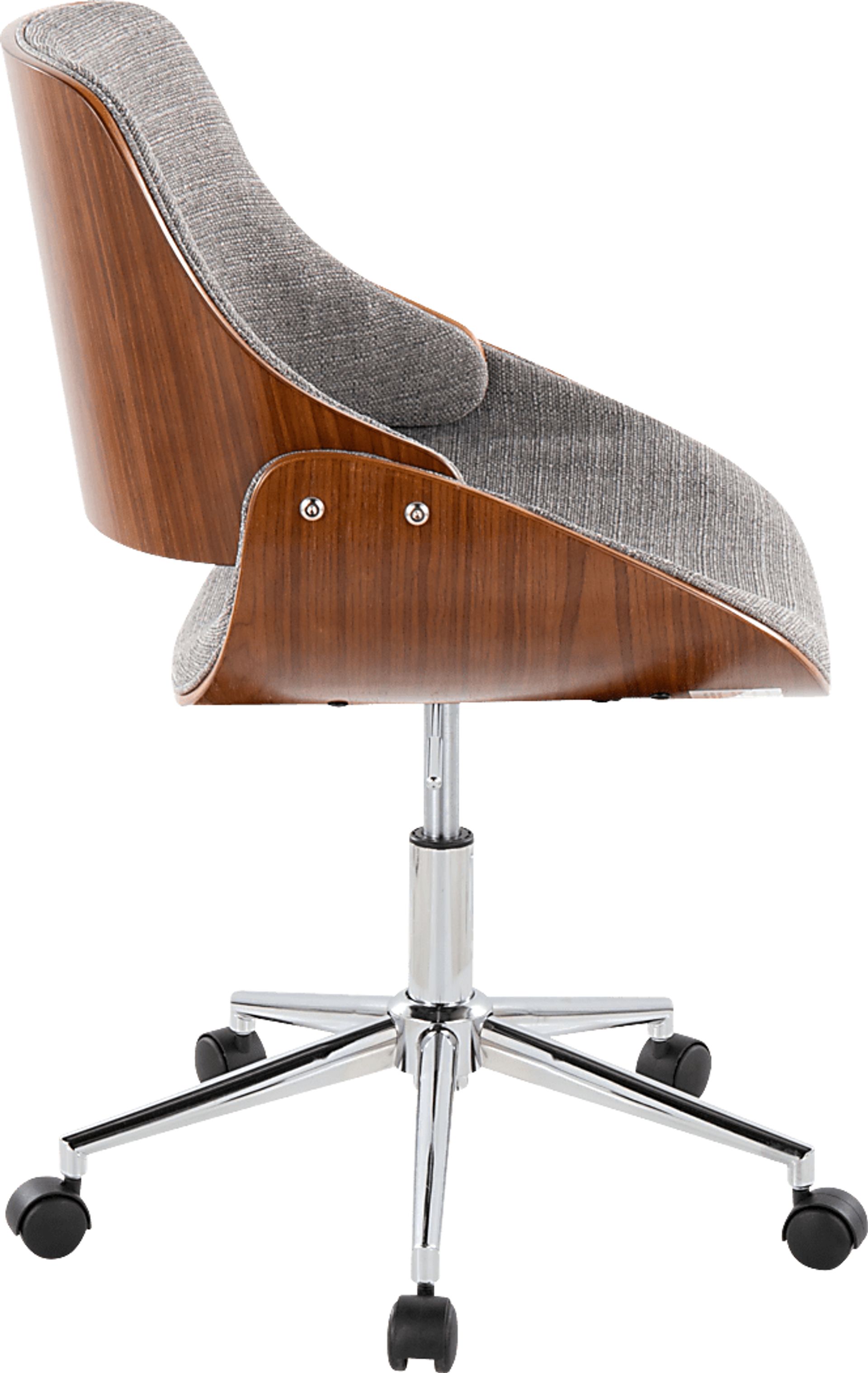 Eilyn III Gray Desk Chair - Image 4