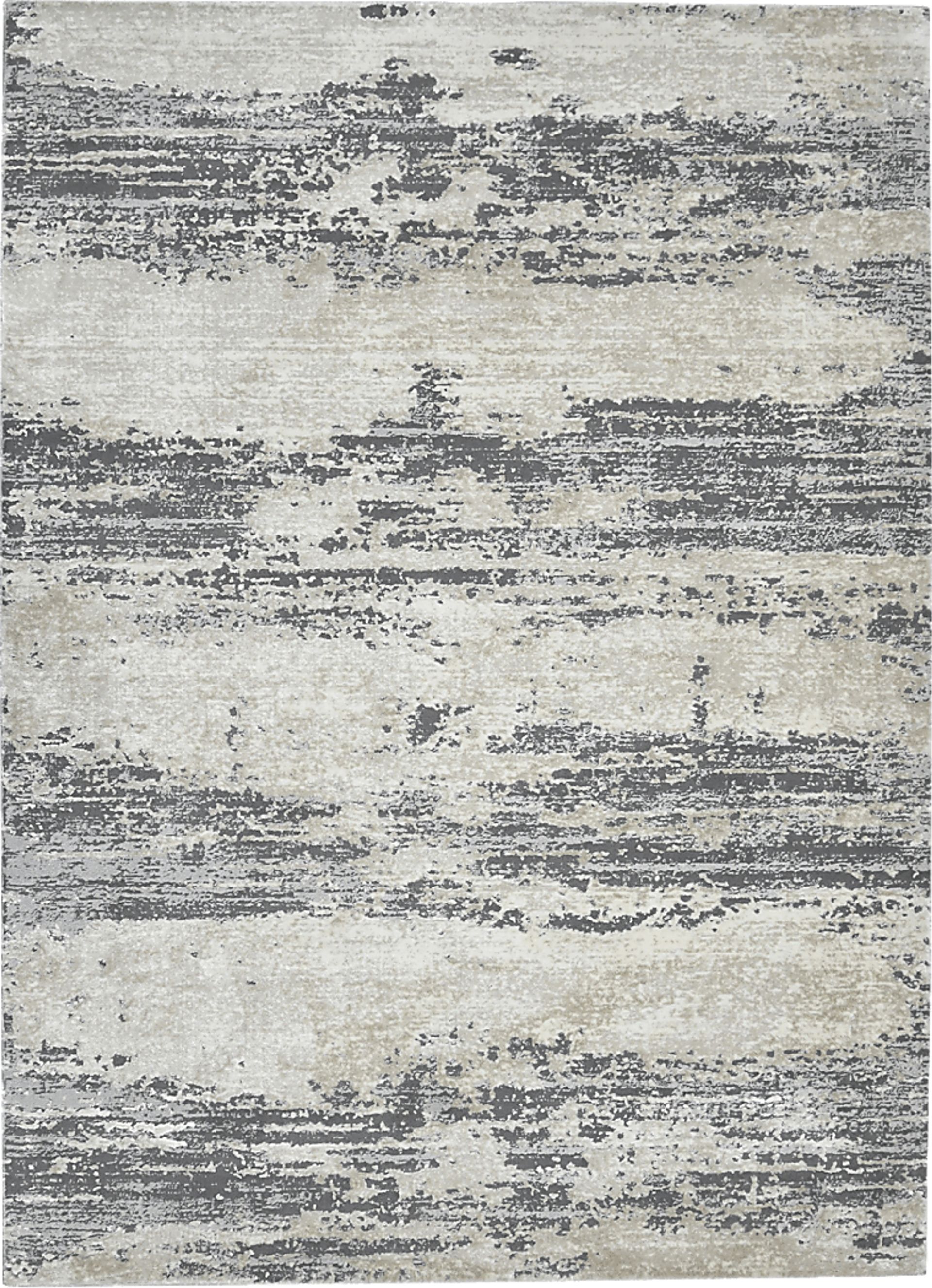 Ekime Gray/Blue 5'3 x 7'9 Rug - Image 1