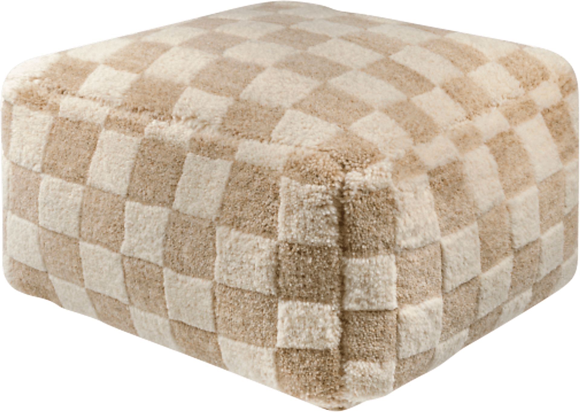 Ekko Beige Ottoman - Image 1