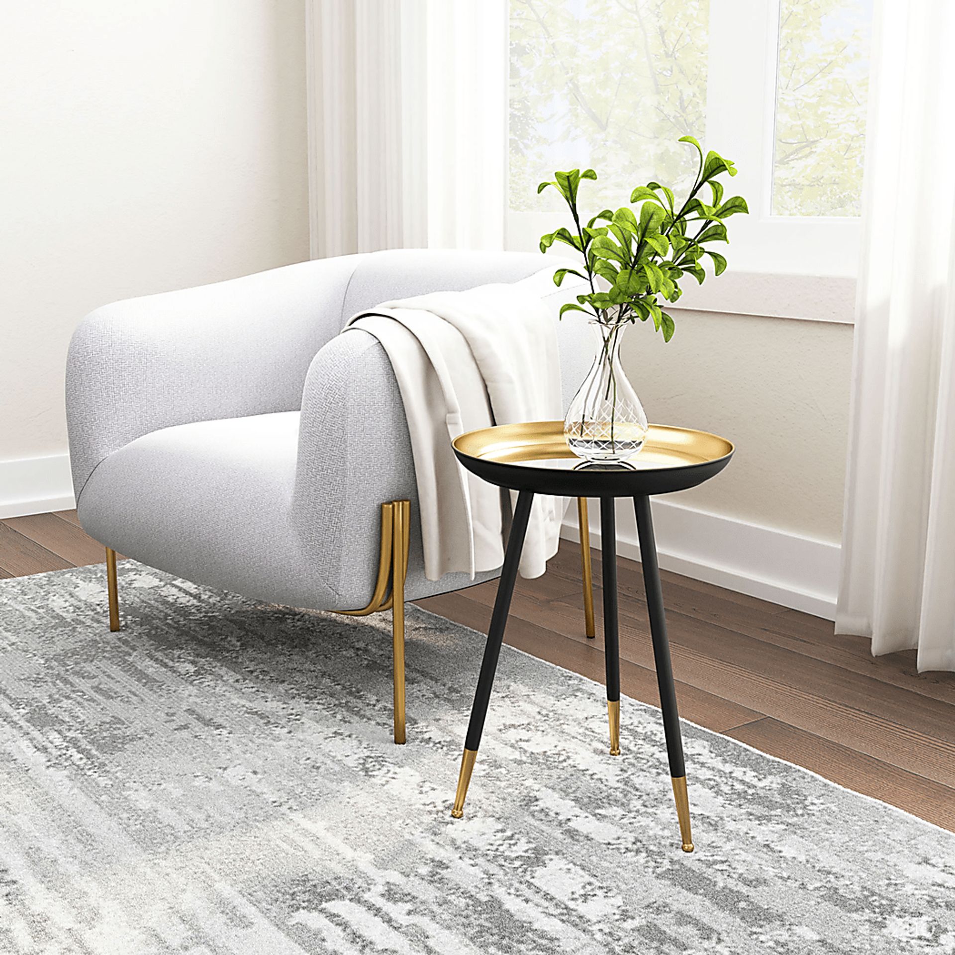 Ekmek Gold Accent Table - Image 5