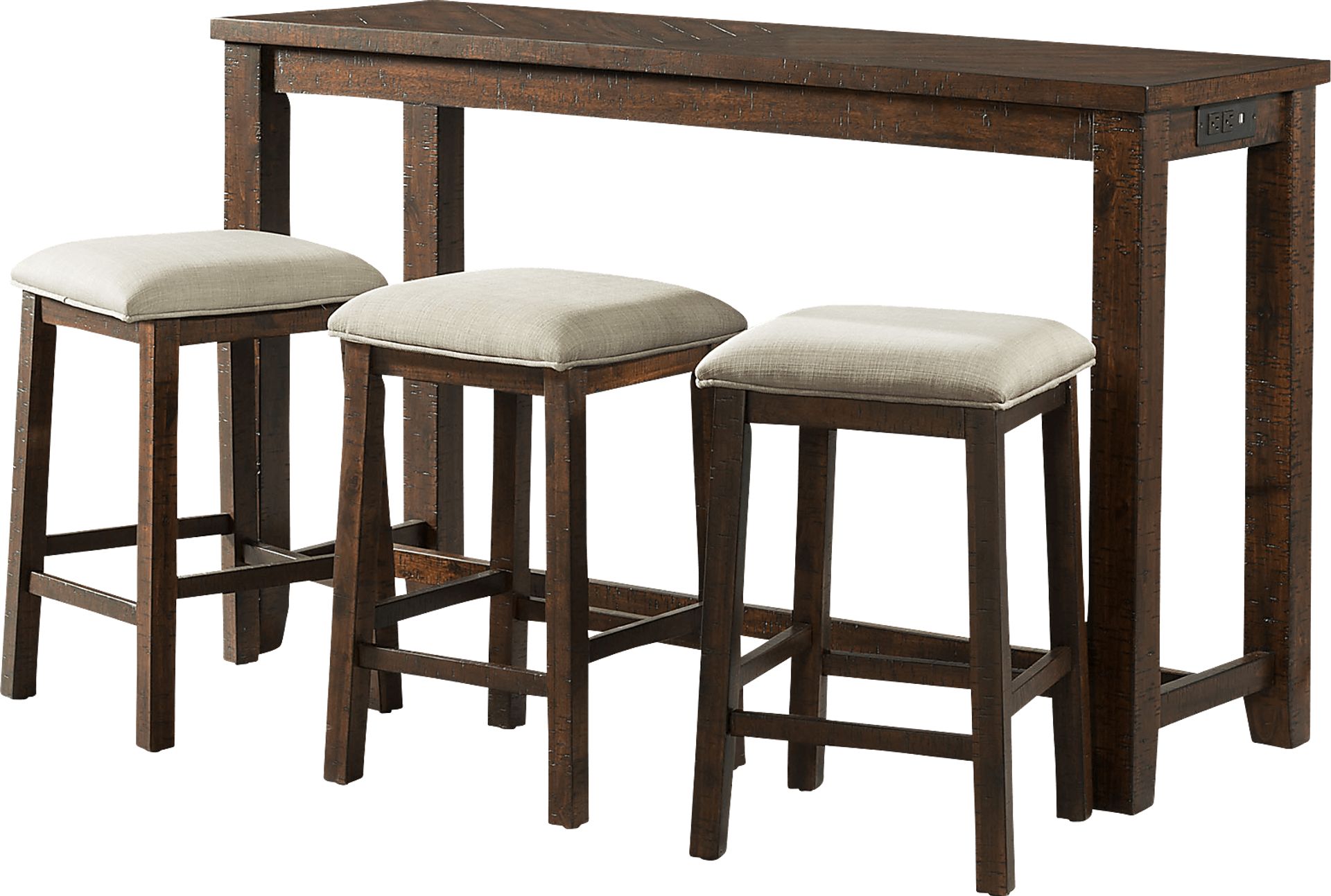 Ekolu Brown 4 Pc Dining Table Set - Image 1