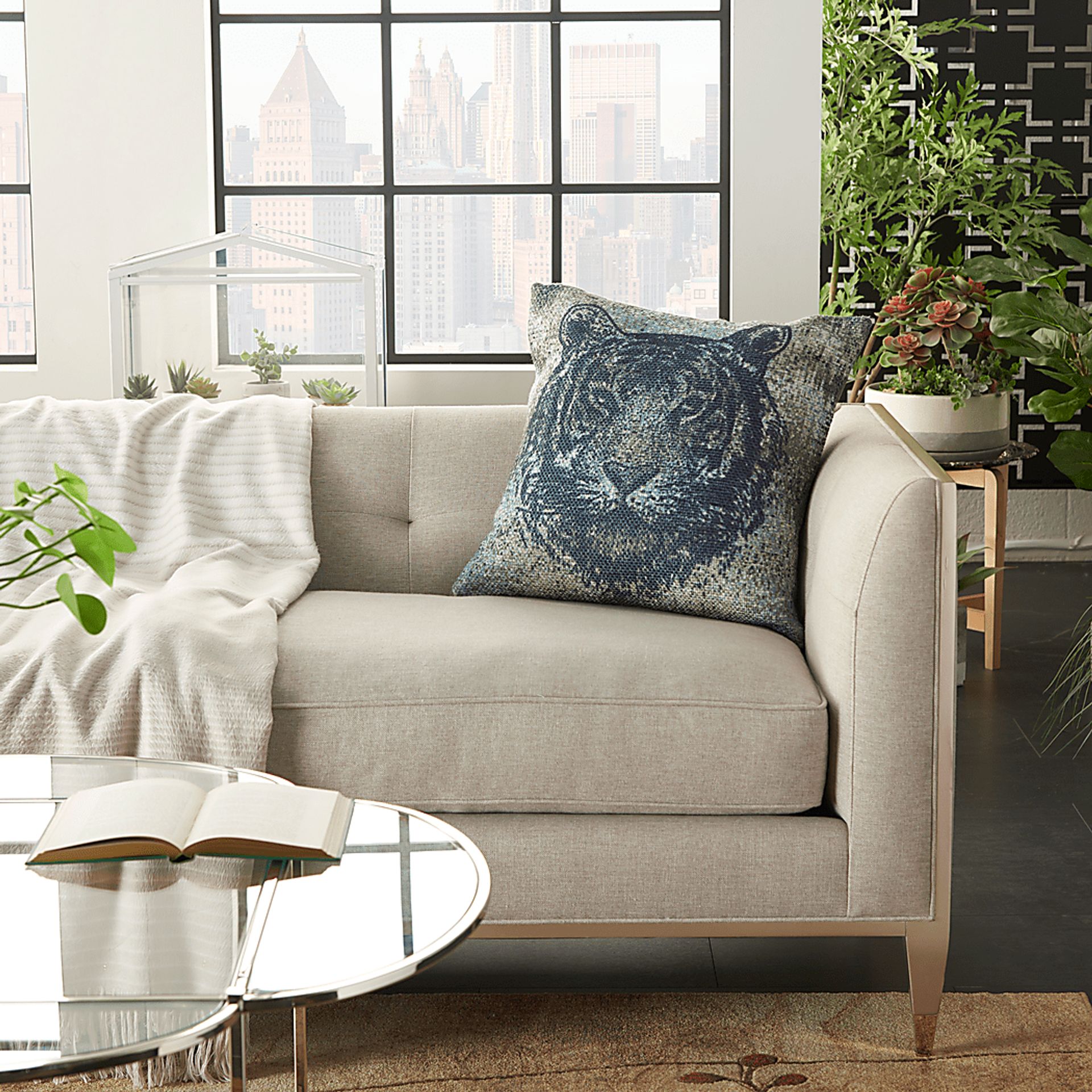 Elacan Blue Indoor/Outdoor Accent Pillow - Image 3