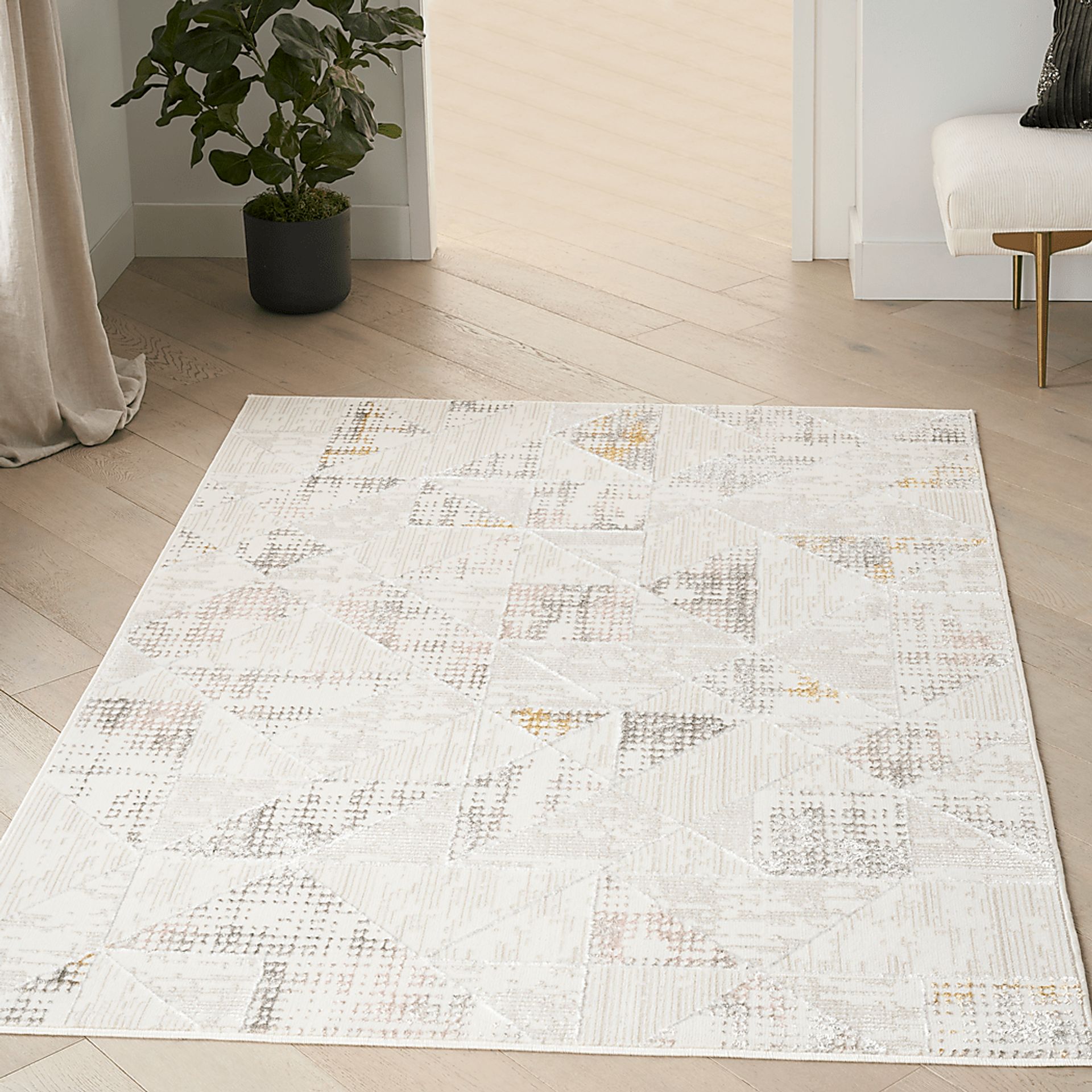 Elakian Ivory/Multi 3'11 x 5'11 Rug - Image 2
