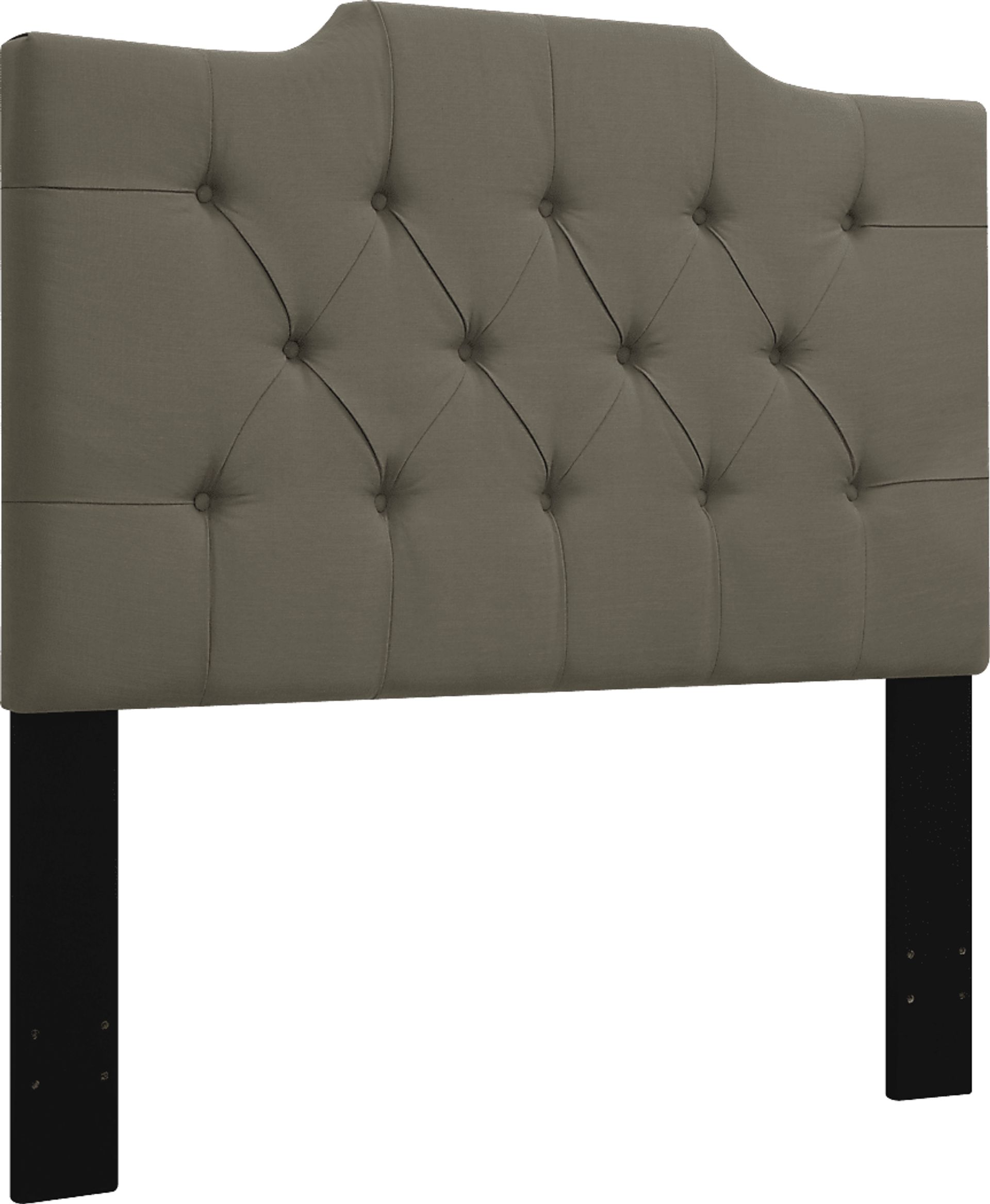 Elani Taupe King Upholstered Headboard - Image 3
