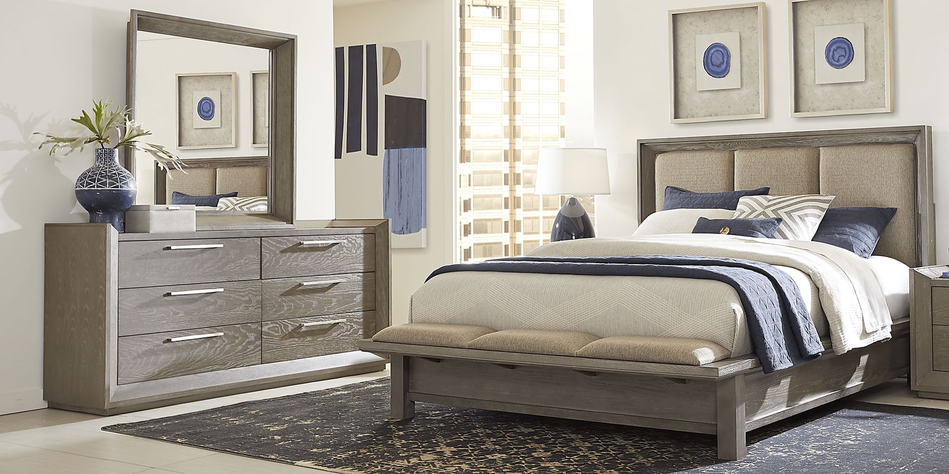 Elba Lane Gray 3 Pc King Bed - Image 2