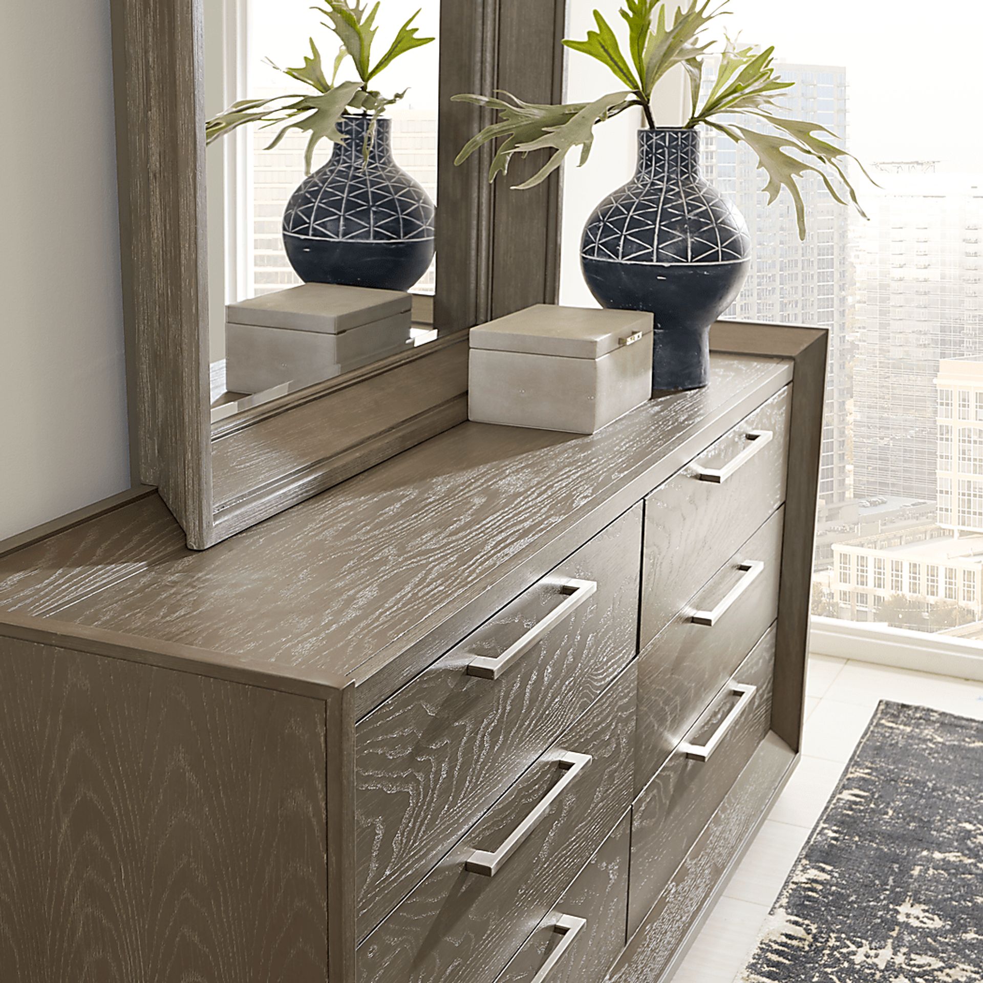 Elba Lane Gray 7 Pc Queen Bedroom - Image 6