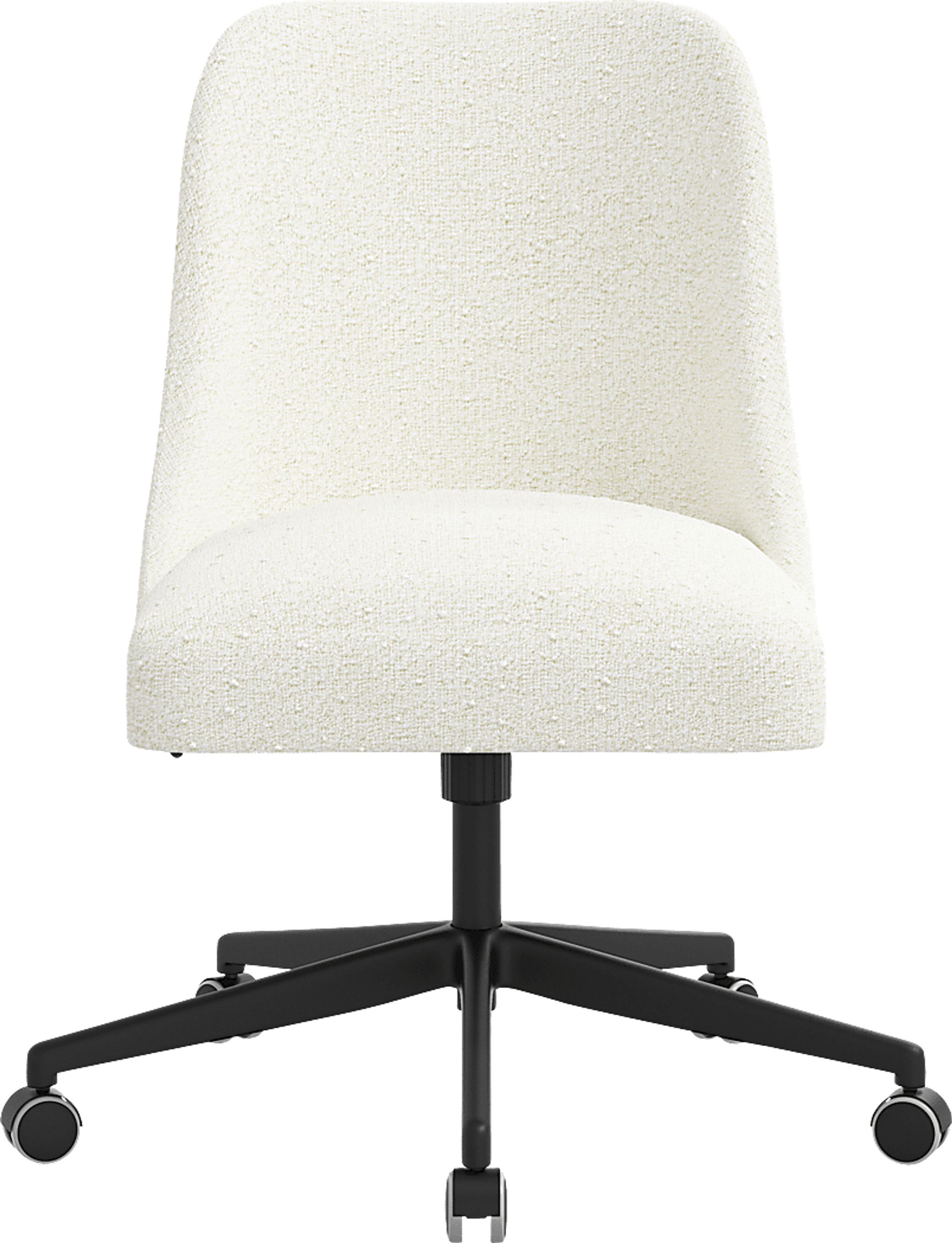 Elbe White Desk Chair - Image 2