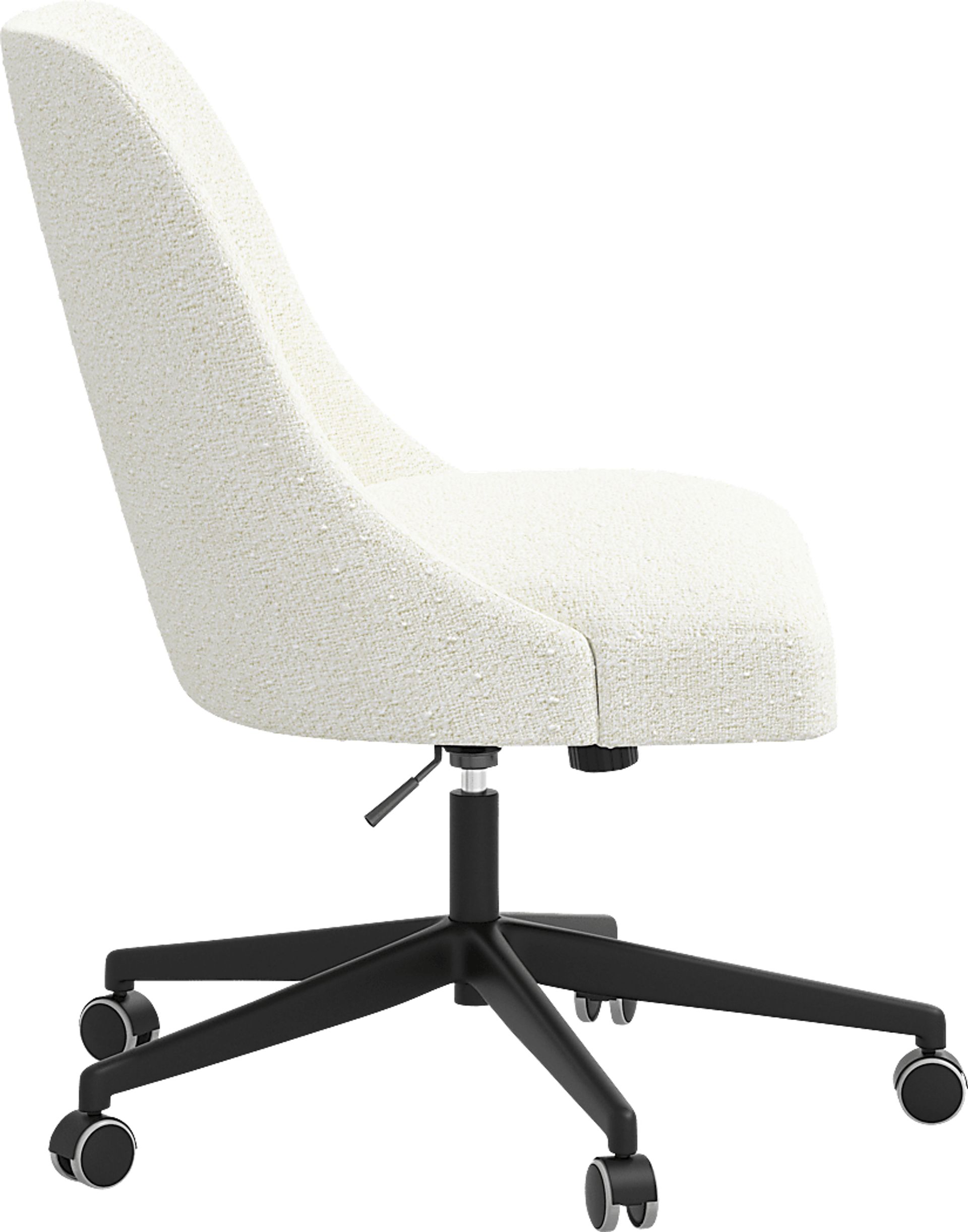 Elbe White Desk Chair - Image 3