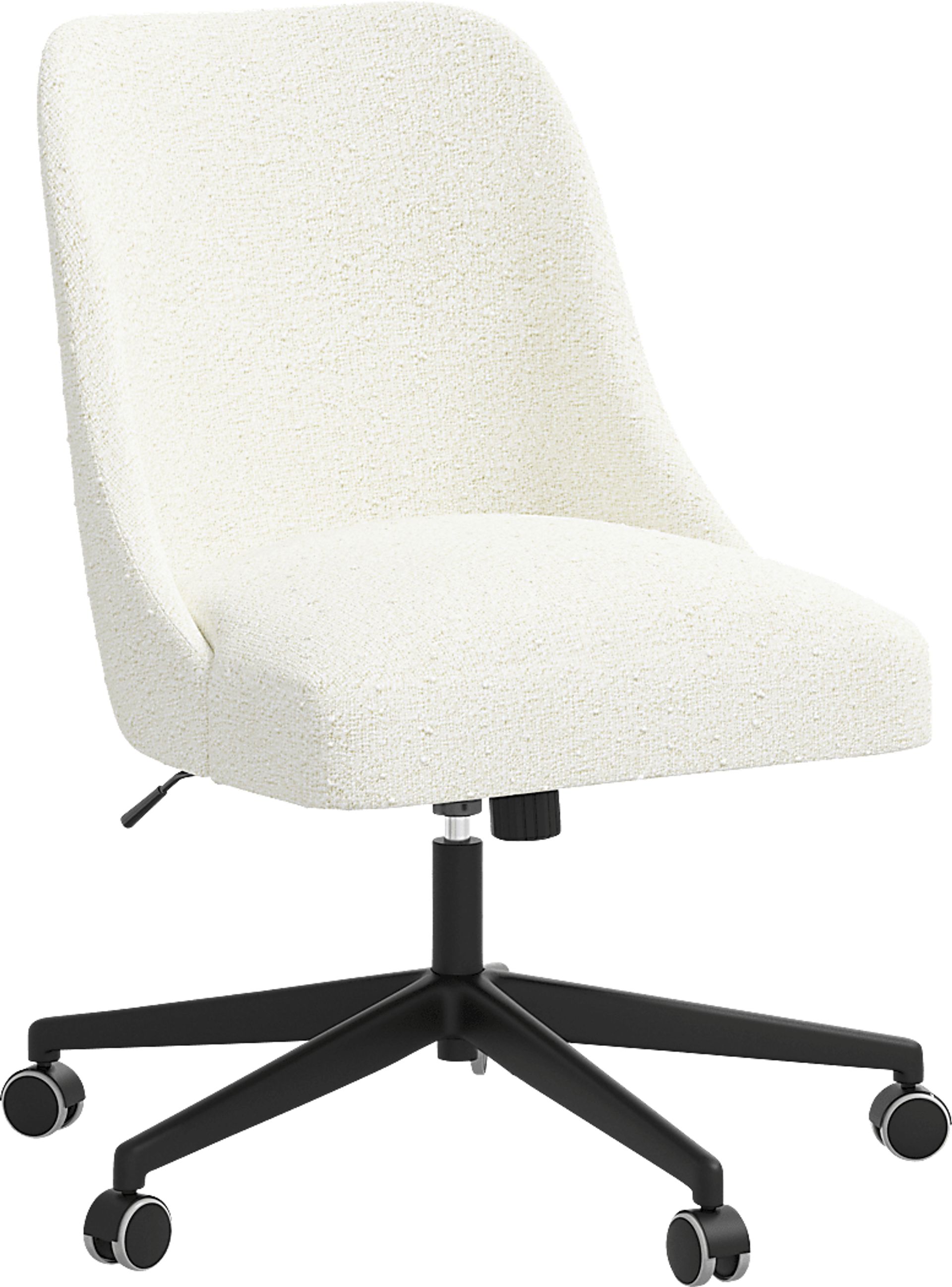 Elbe White Desk Chair - Image 1