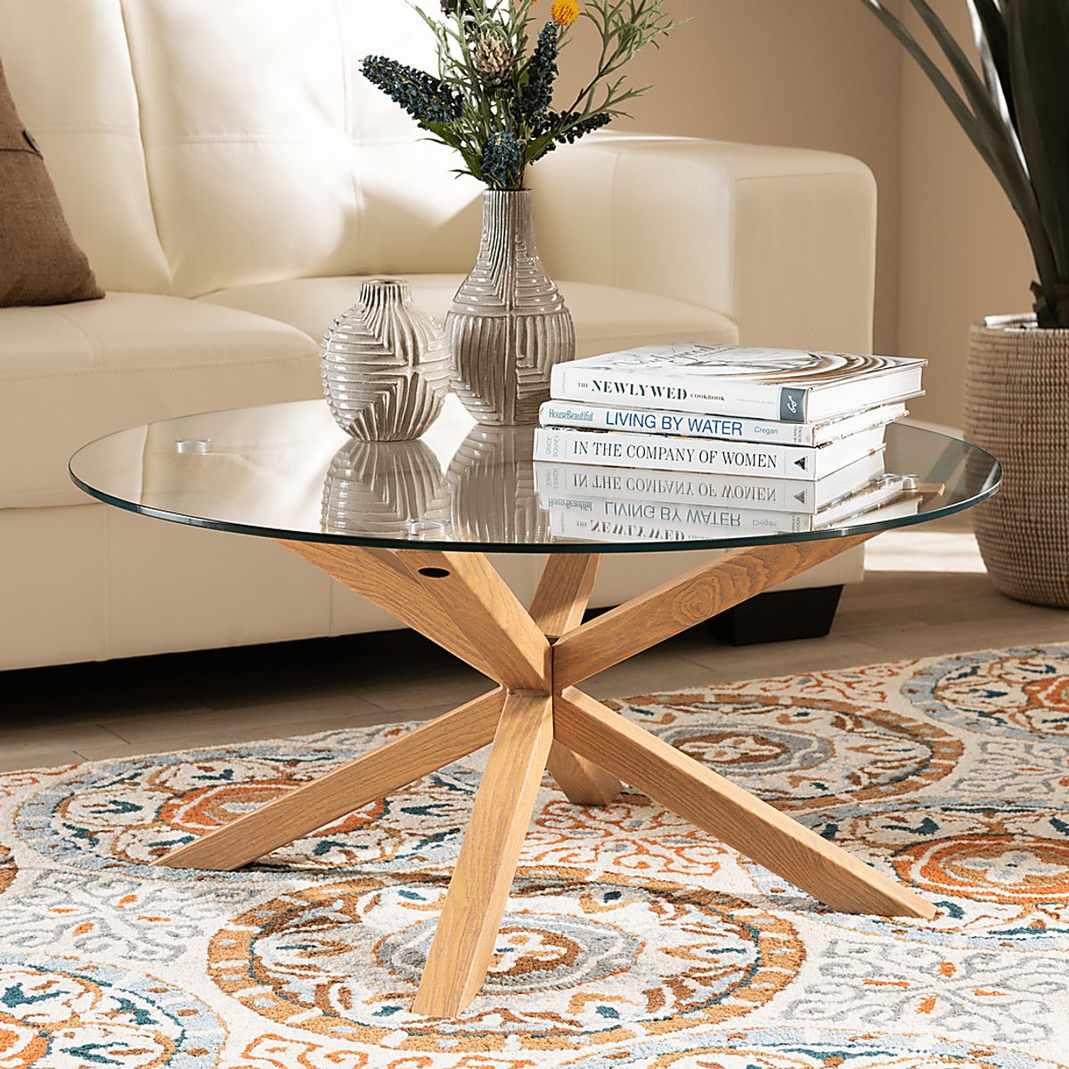 Elberon Light Brown Wood Cocktail Table | Rooms to Go