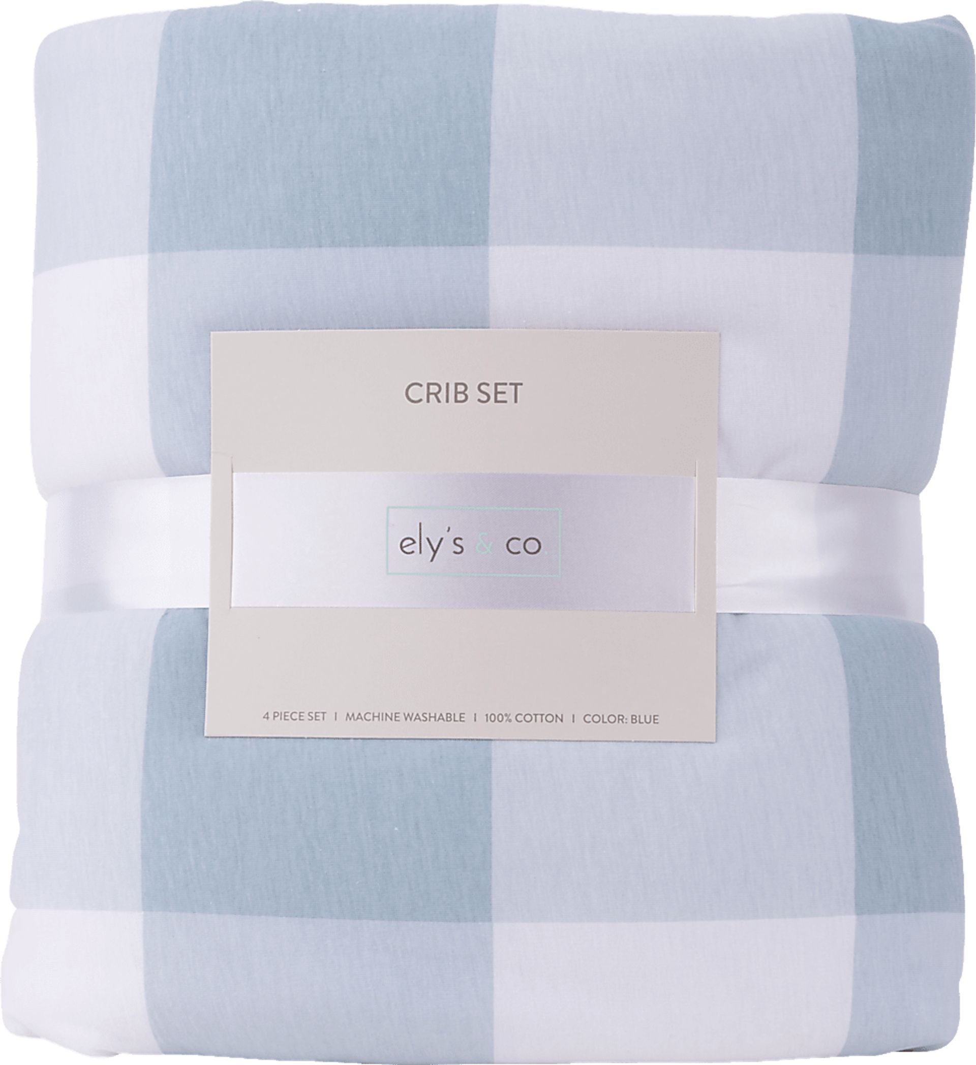 Elby Blue 3 Pc Baby Bedding Set - Image 4