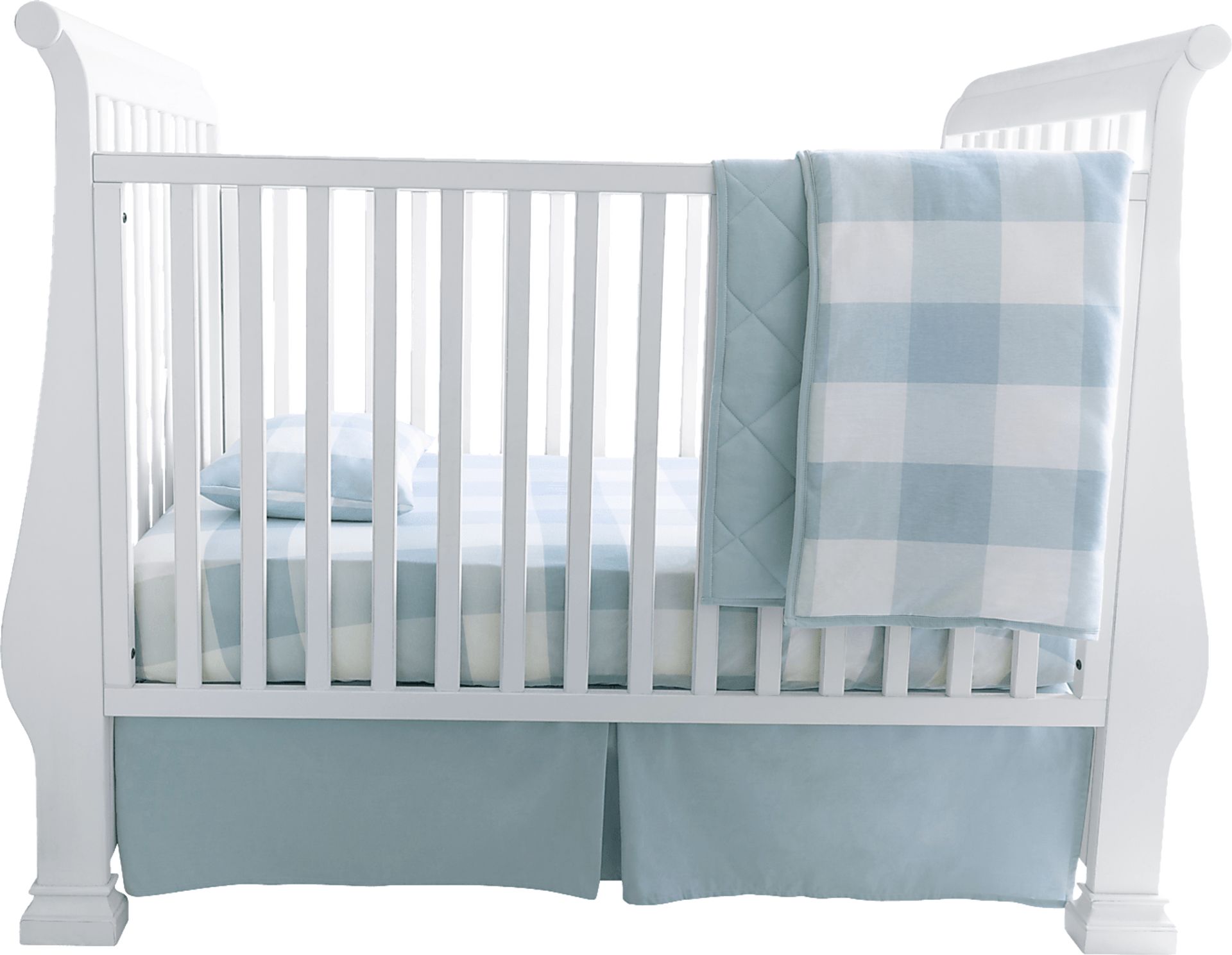 Elby Blue 3 Pc Baby Bedding Set - Image 1