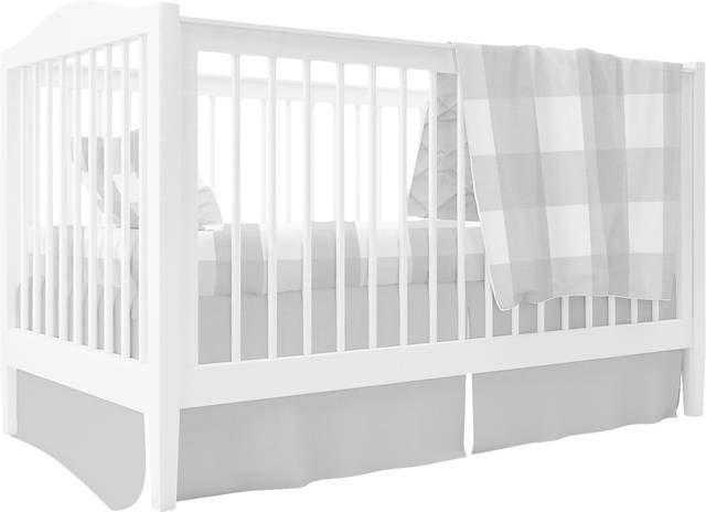 Elby Gray 3 Pc Baby Bedding Set - Thumbnail - Image 1