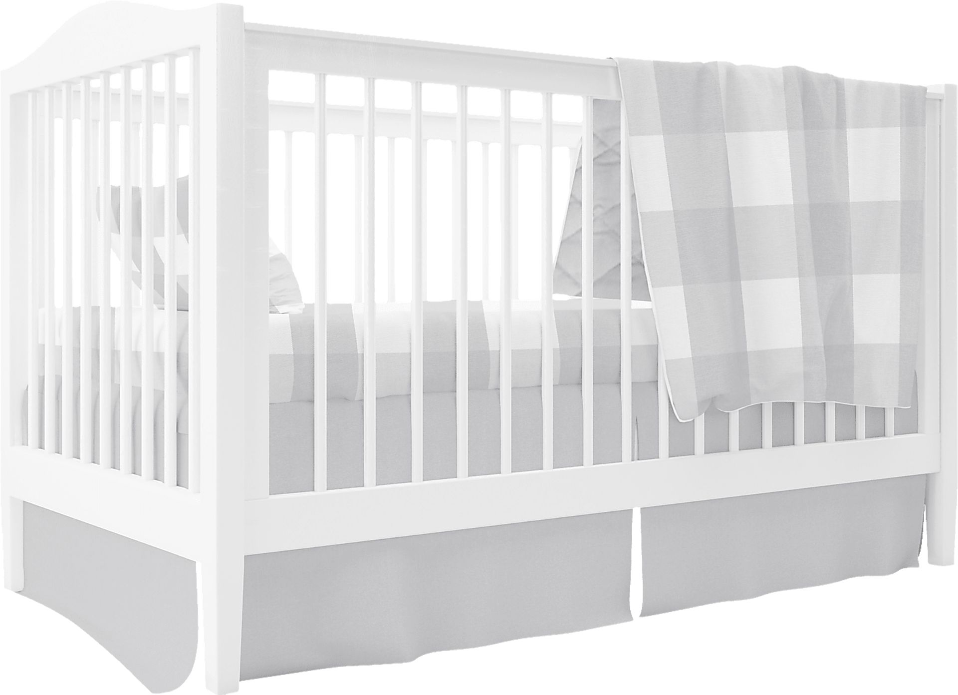 Elby Gray 3 Pc Baby Bedding Set - Image 1
