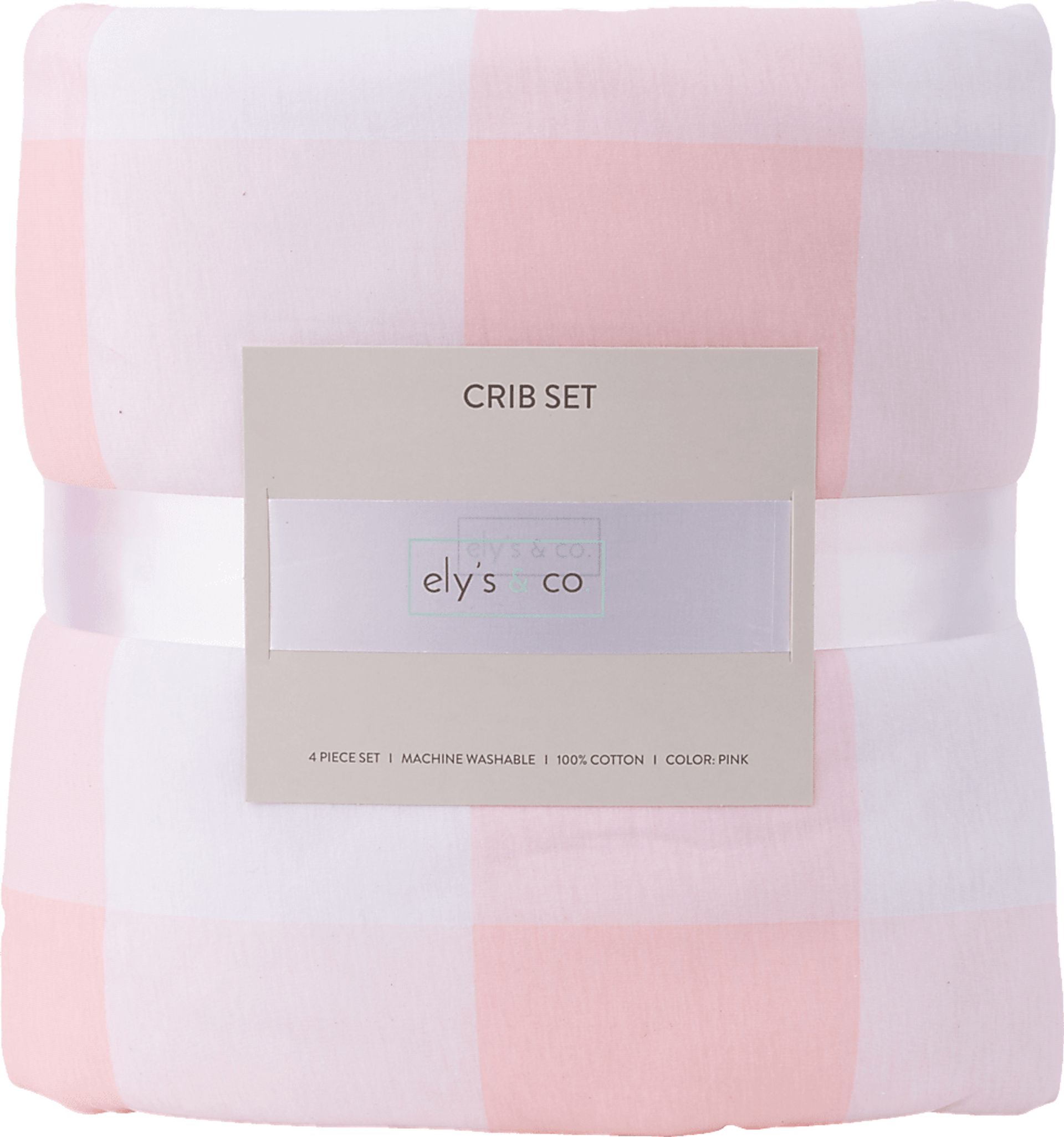 Elby Pink 3 Pc Baby Bedding Set - Image 2
