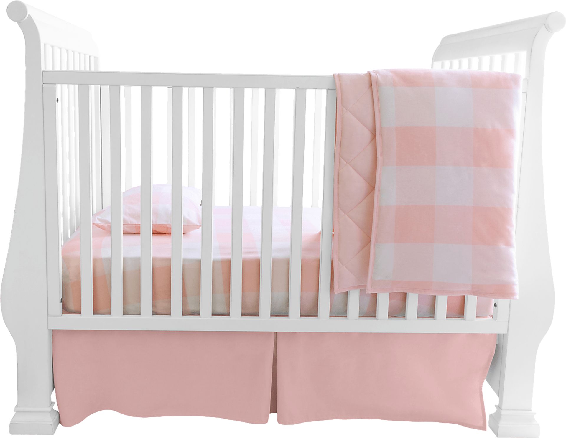 Elby Pink 3 Pc Baby Bedding Set - Image 1