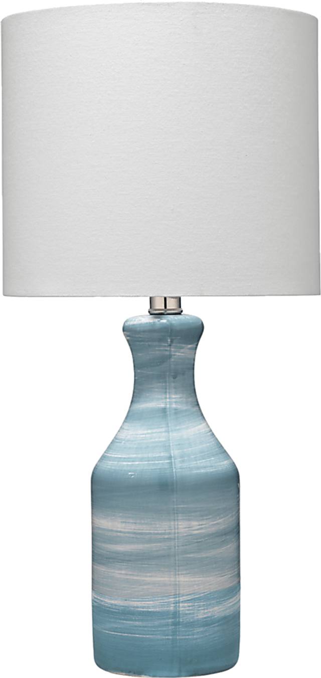 Elcomb Circle Blue Lamp - Thumbnail - Image 1