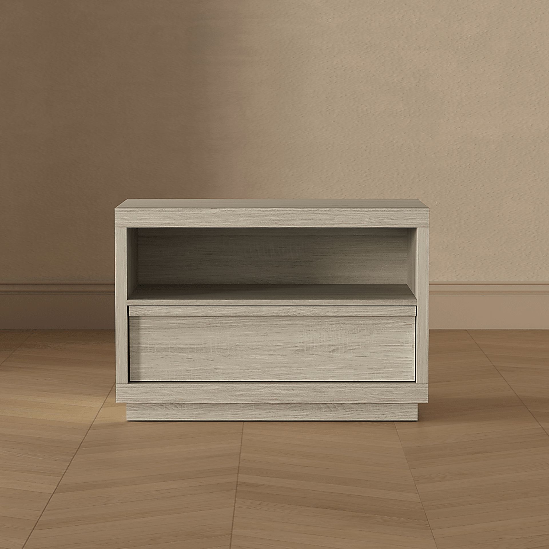 Elda II Beige Nightstand - Image 2